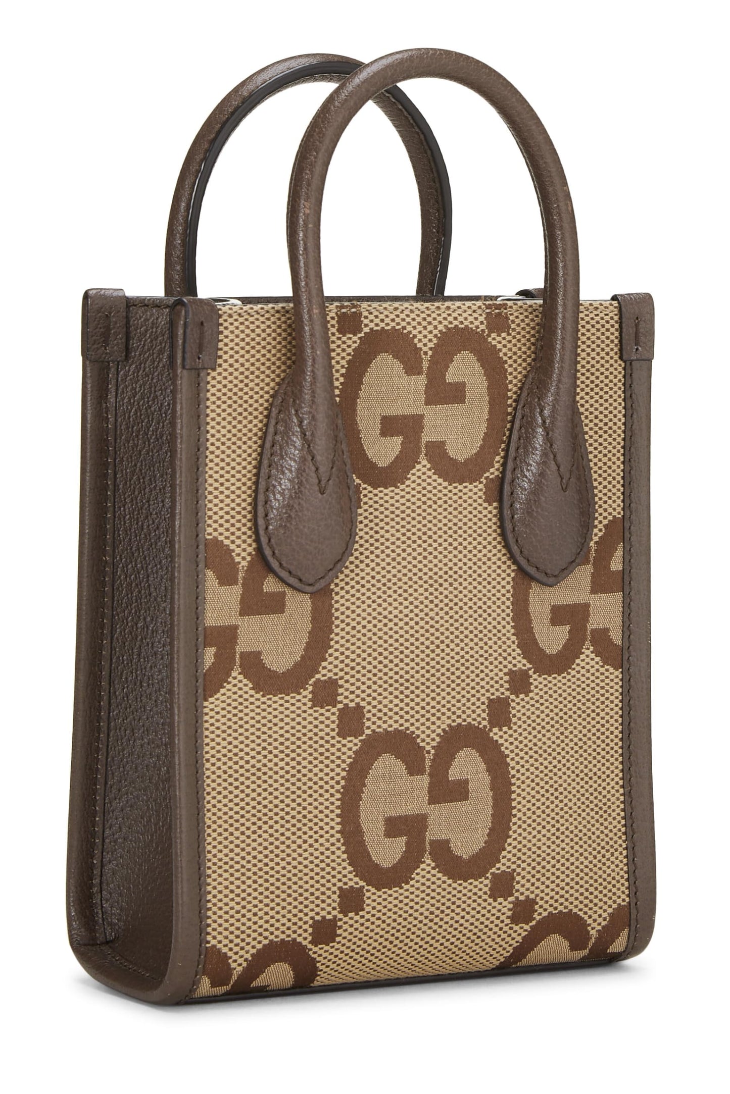 Gucci, Brown Jumbo GG Canvas Tote Mini, Brown