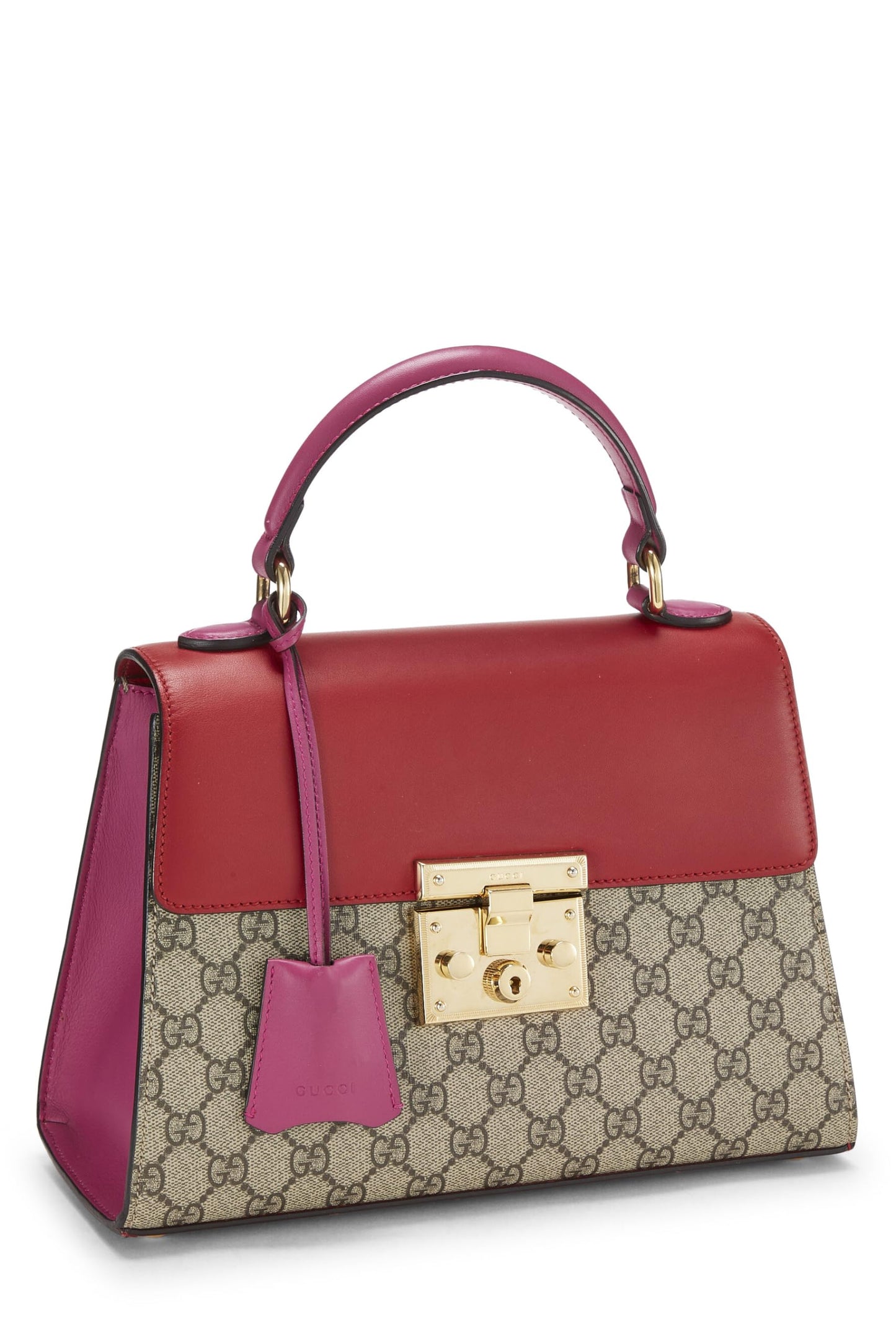 Gucci, Multicolor Original GG Supreme Padlock Top Handle Bag, Multi
