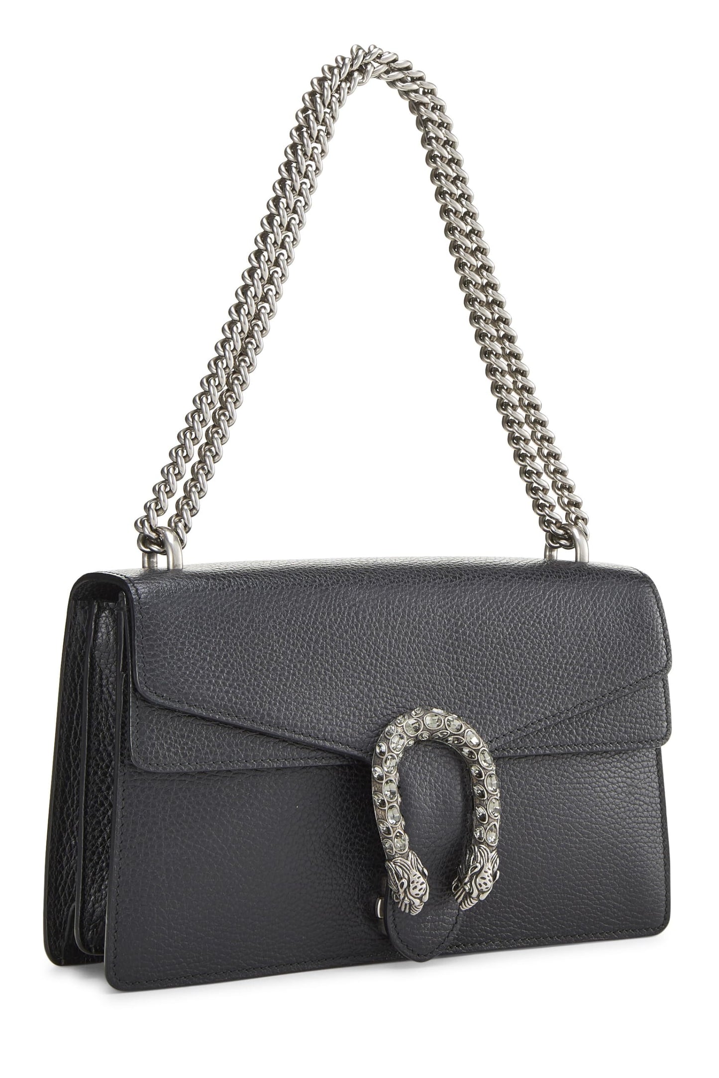 Gucci, Black Leather Dionysus Shoulder Bag Small, Black