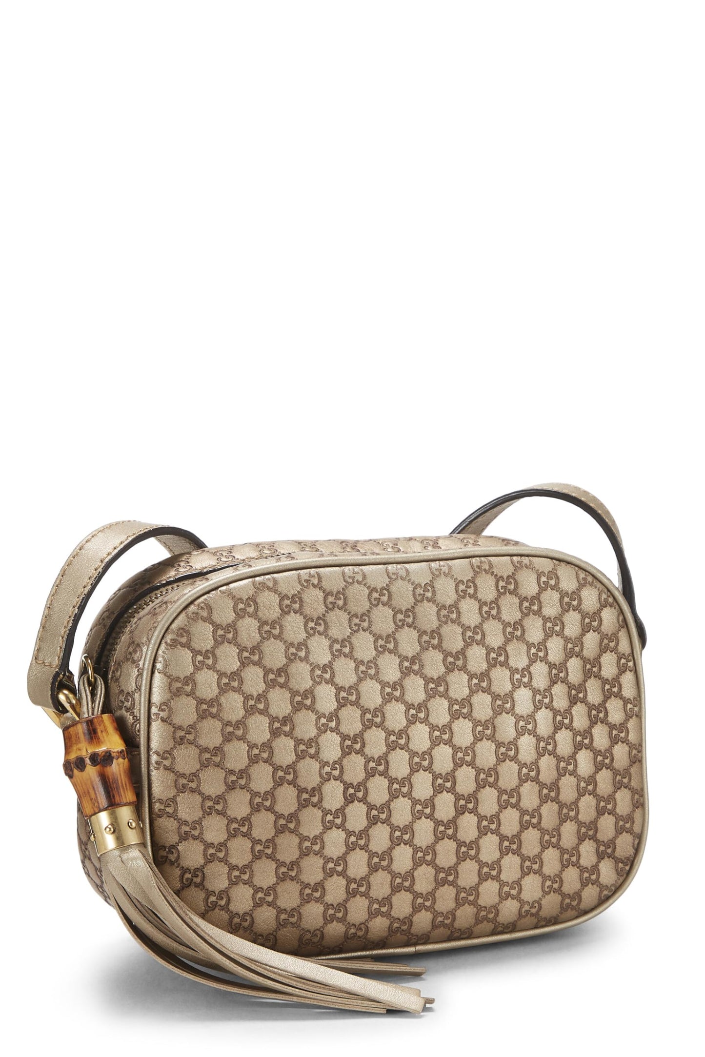 Gucci, Gold Microguccissima Leather Camera Bag, Gold