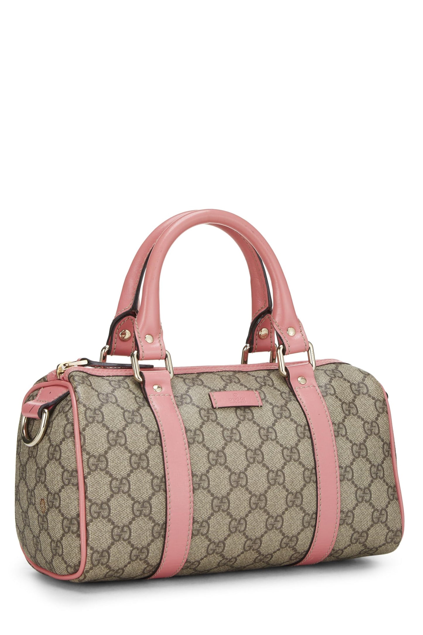 Gucci, Pink Original GG Supreme Canvas Joy Boston Bag, Pink
