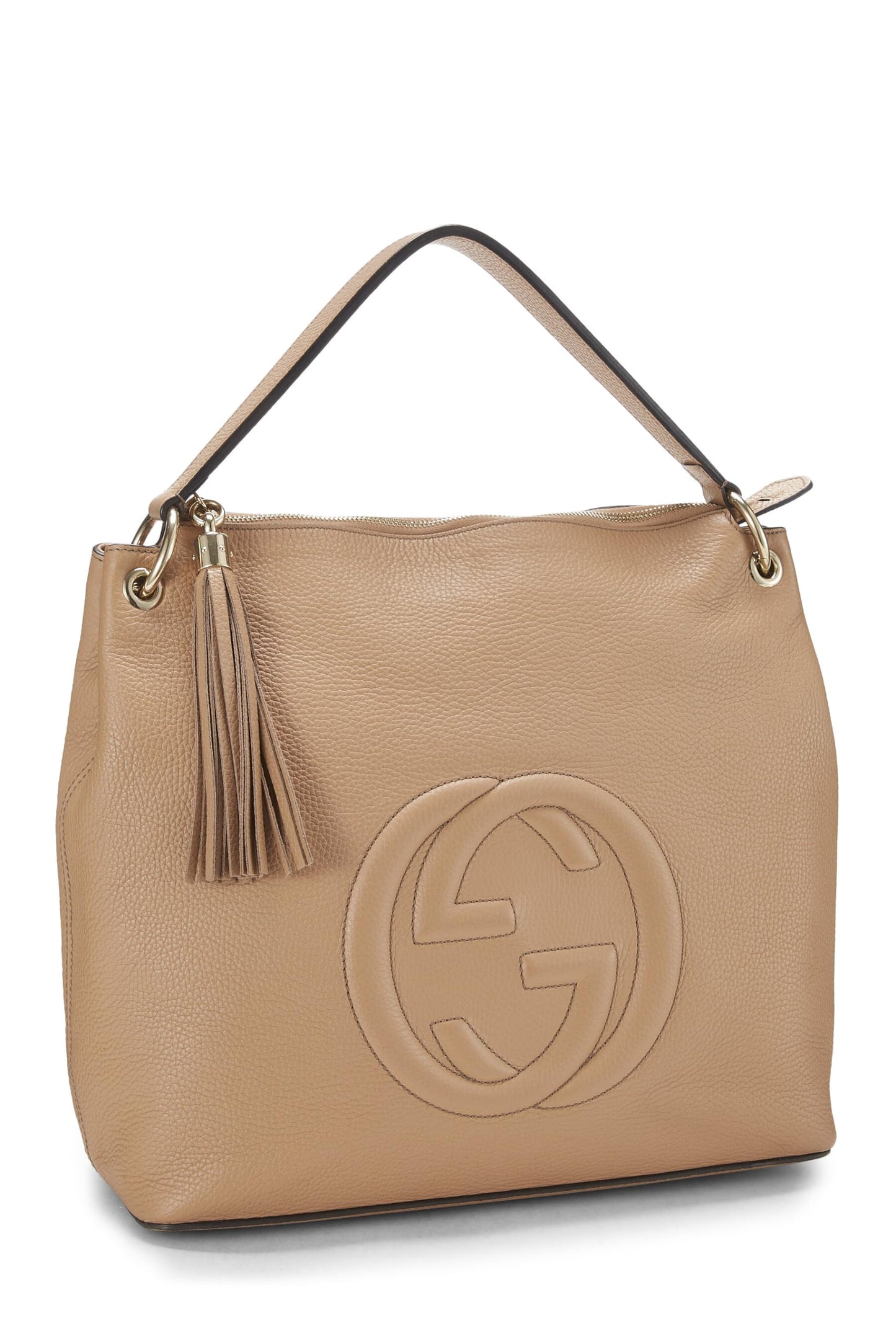 Gucci, Beige Leather Soho Convertible Hobo Large, Beige