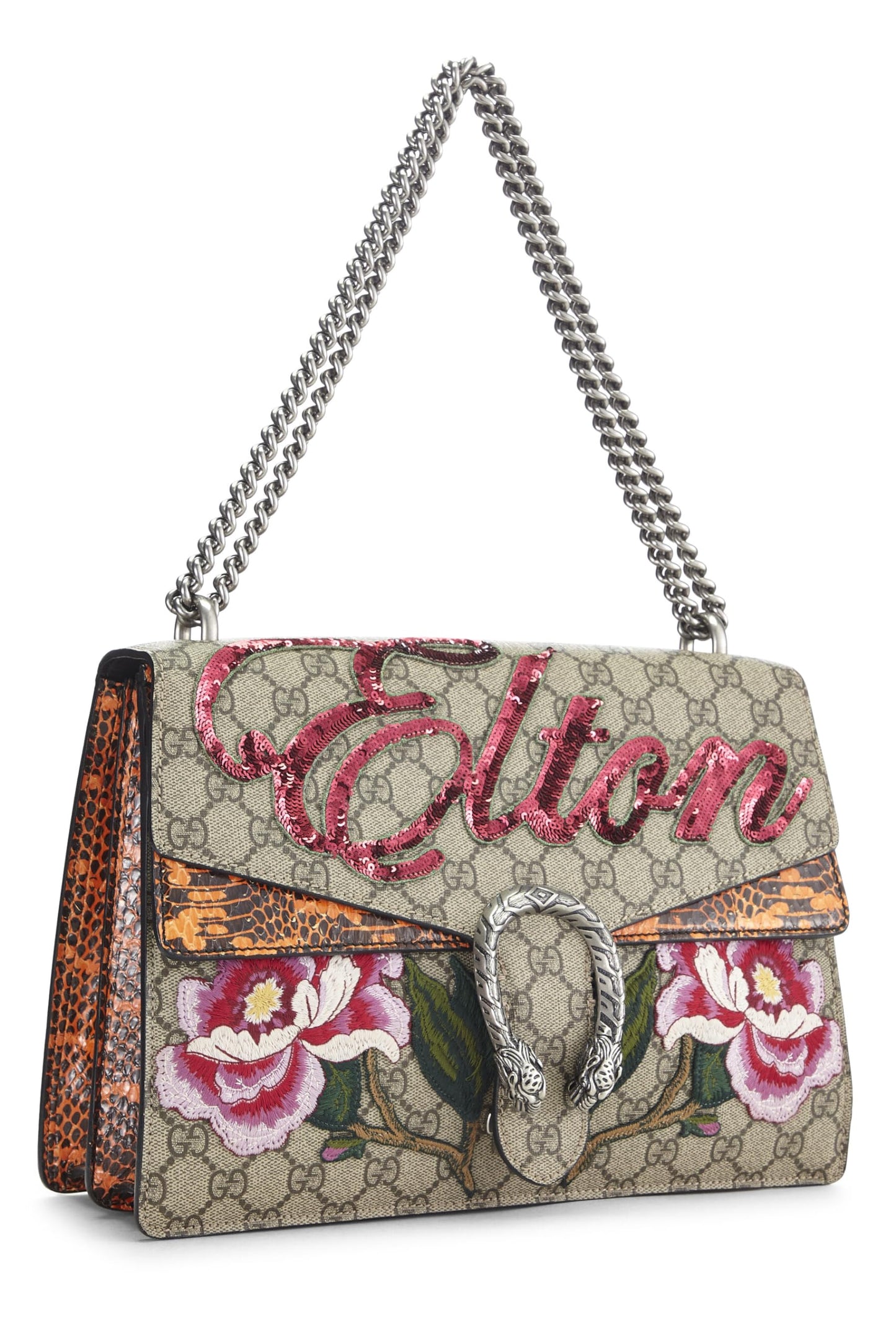 Gucci, Multicolor Embroidered Elton Dionysus Medium, Multi