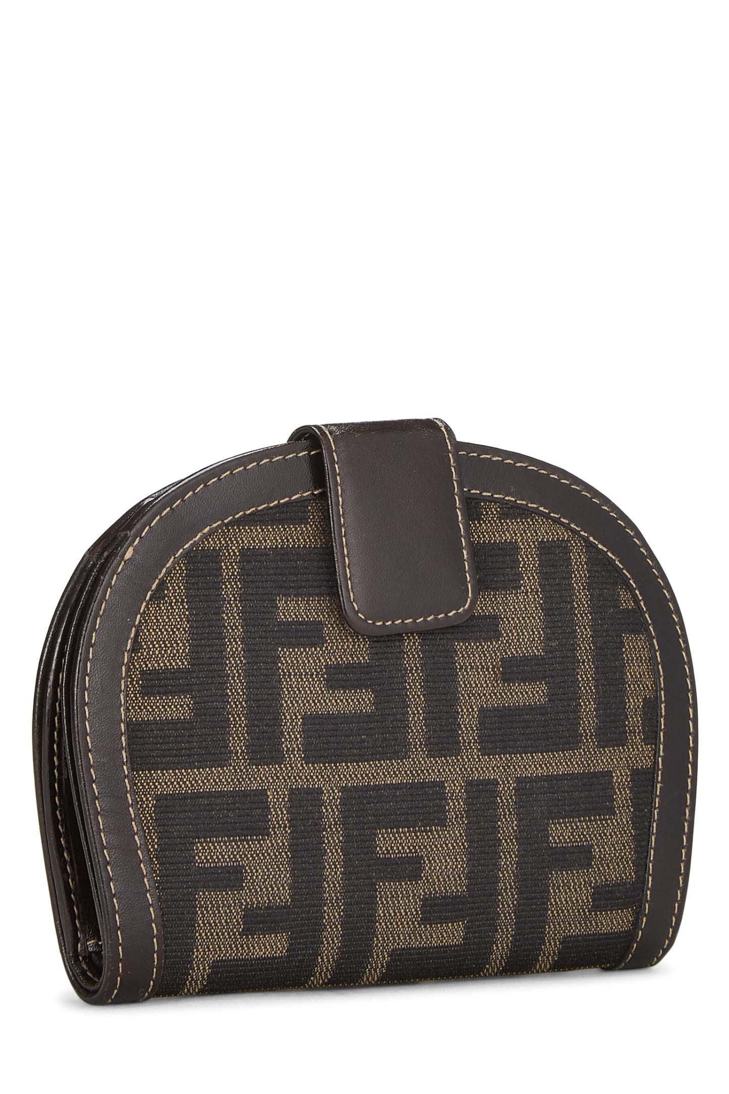 Fendi, Brown Zucca Canvas Wallet, Brown