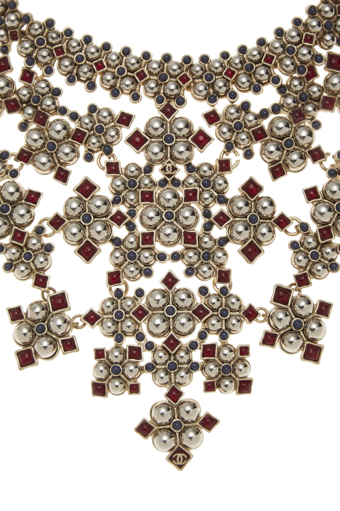 Chanel, Multicolor Gripoix Statement Necklace, Multi