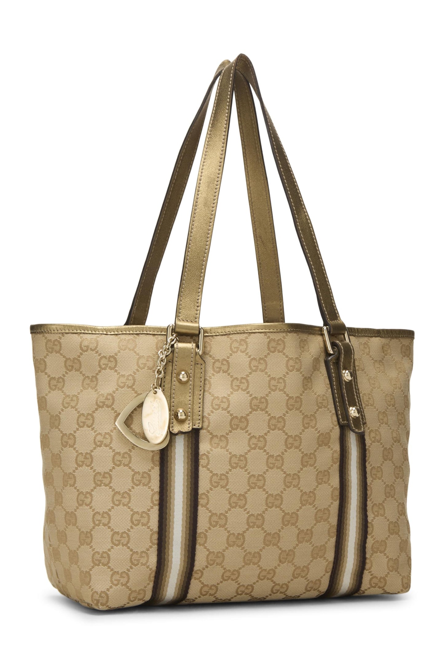 Gucci, Gold Original GG Canvas Jolicoeur Tote Large, Gold