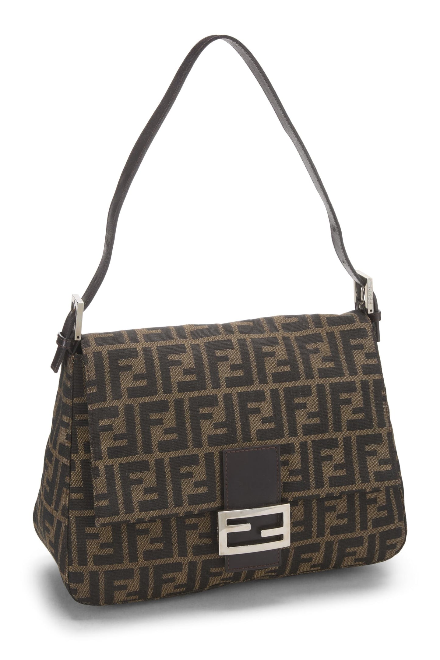 Fendi, Brown Zucca Canvas Mama, Brown