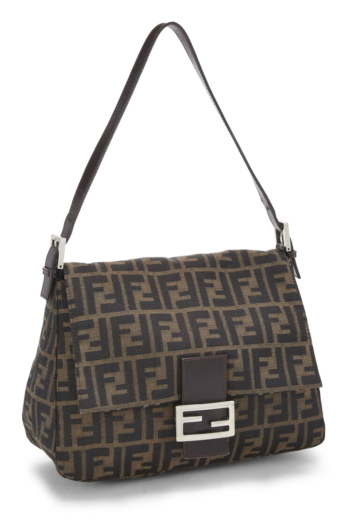Fendi, Brown Zucca Canvas Mama, Brown
