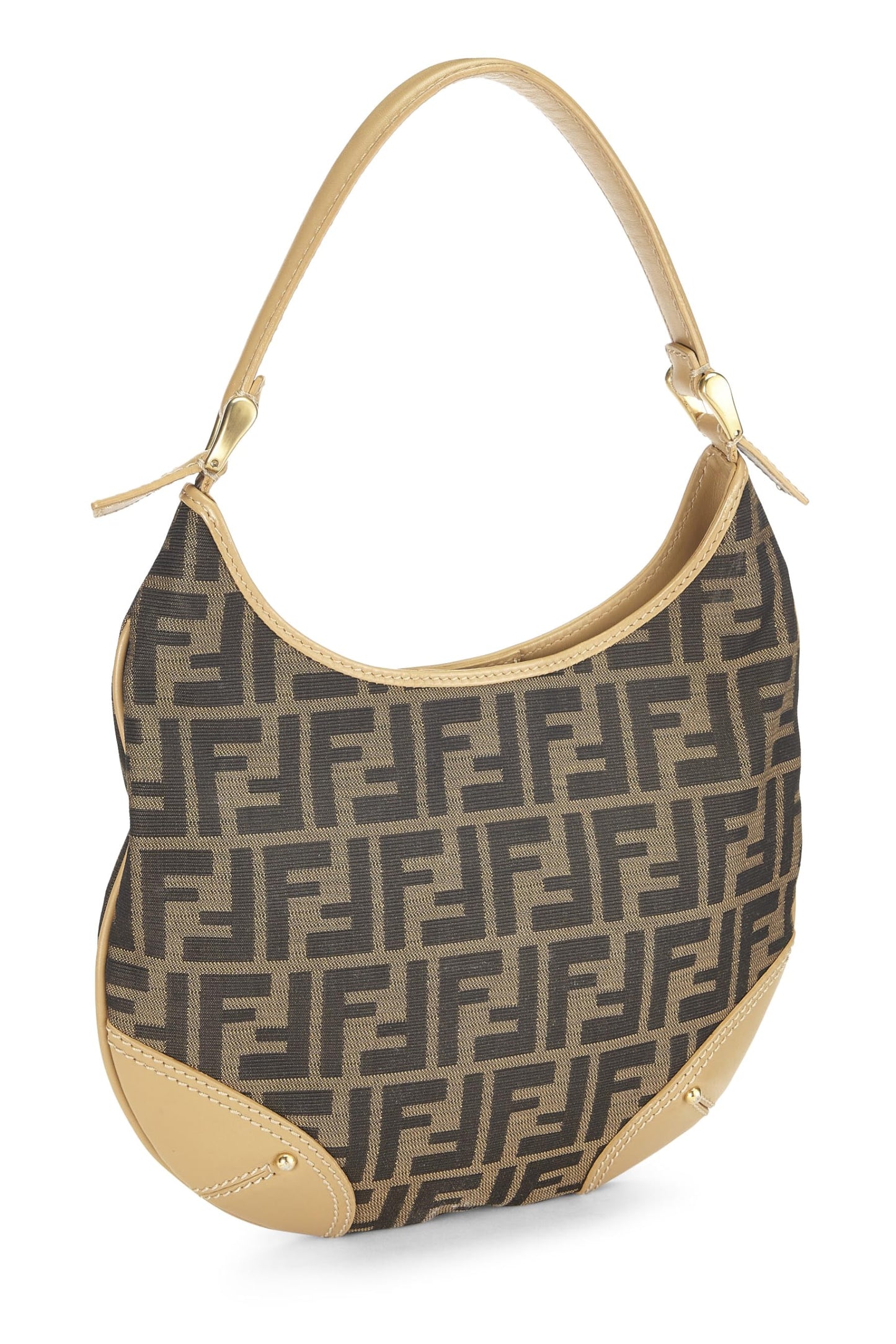 Fendi, Brown Zucca Canvas Hobo, Brown