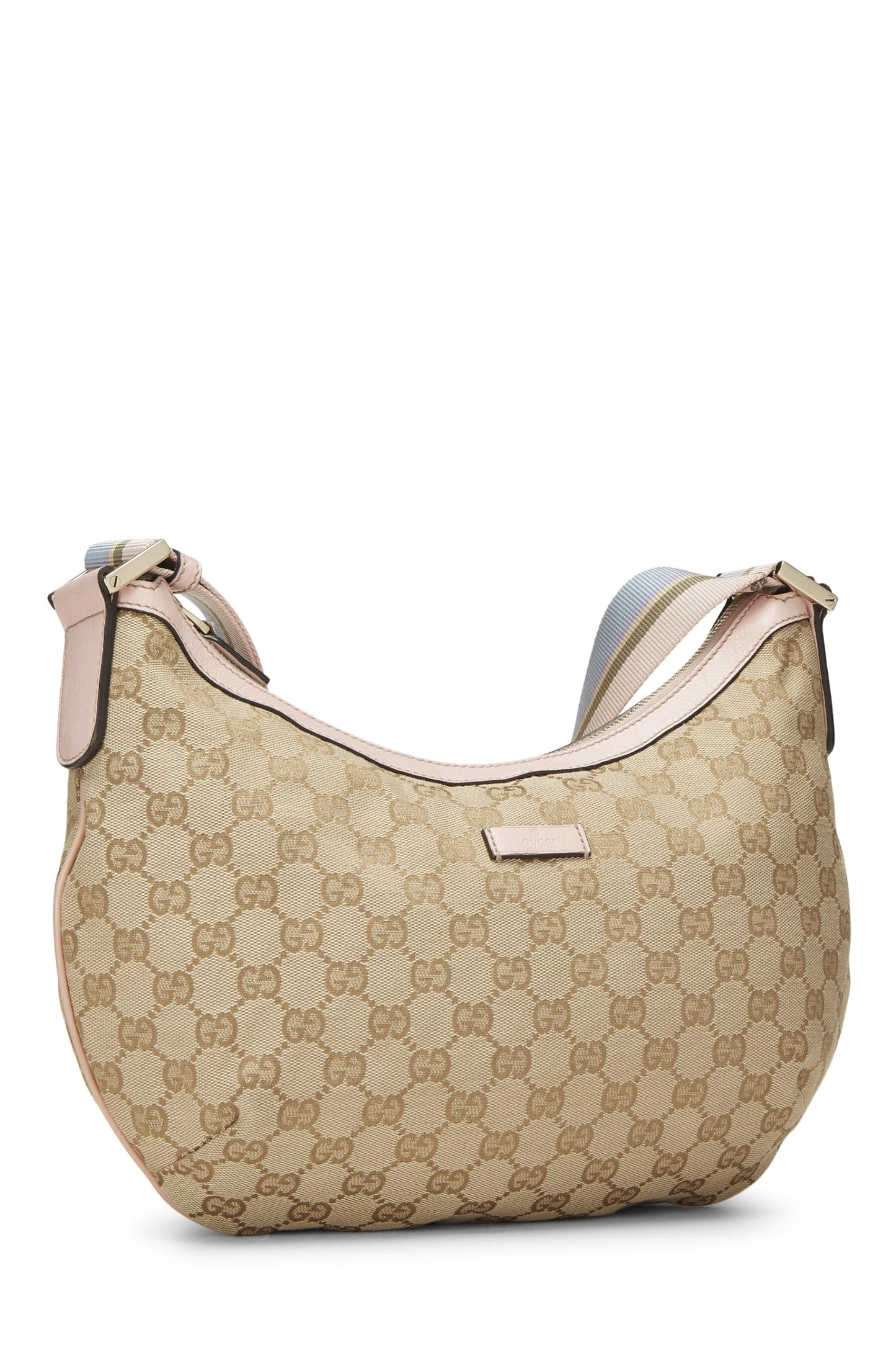 Gucci, Pink Original GG Canvas Web Messenger Large, Pink