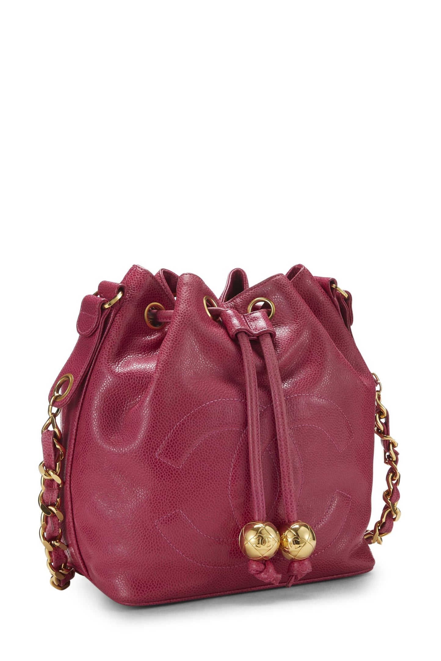 Chanel, Pink Caviar 'CC' Bucket Bag Small, Pink
