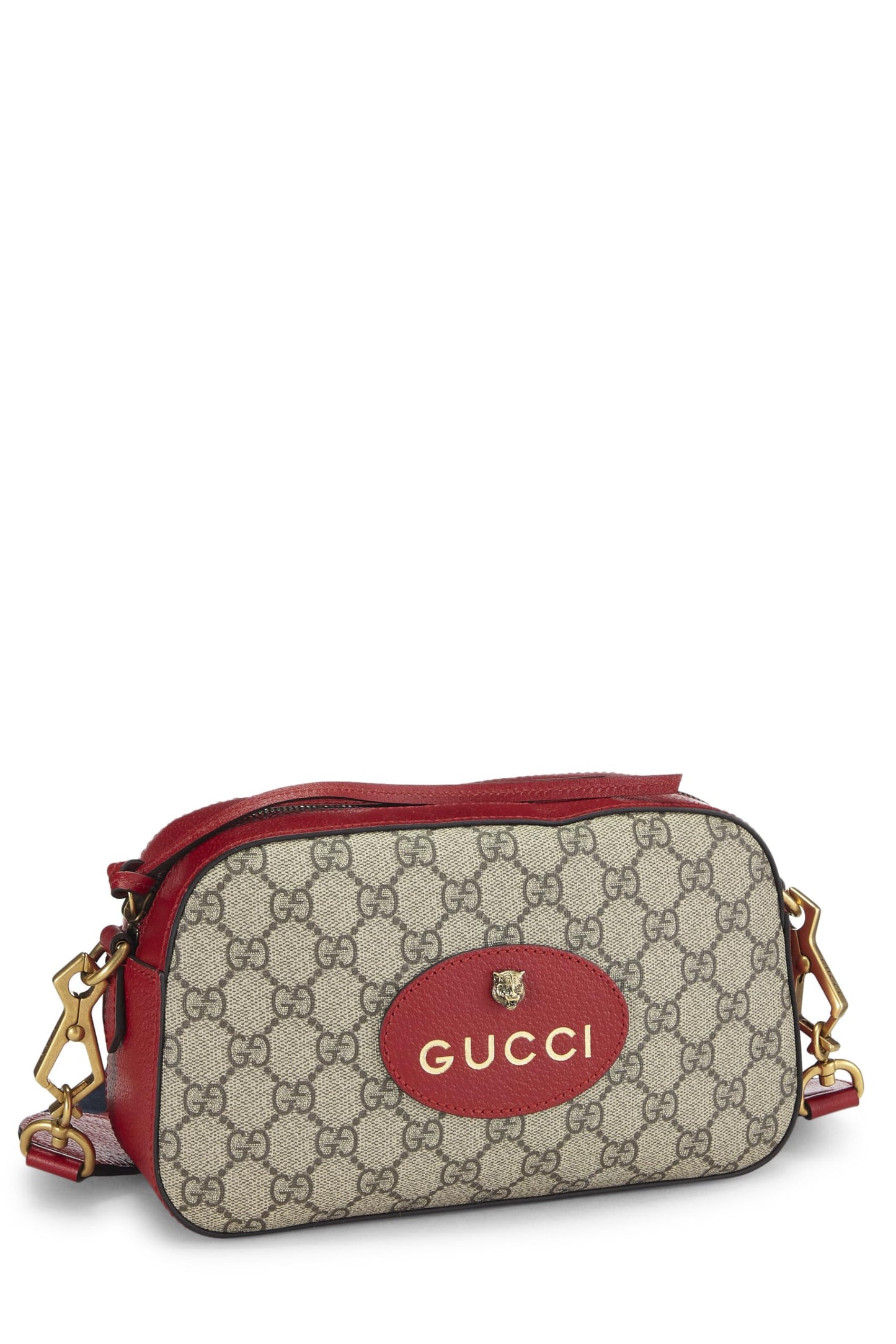 Gucci, Original GG Supreme Canvas Neo Vintage Messenger, Red