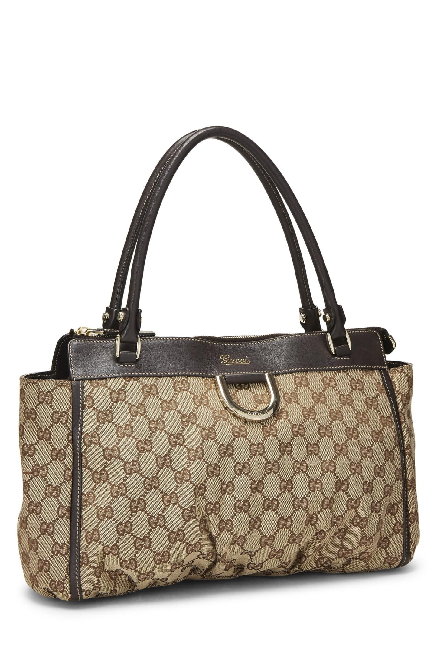Gucci, Original GG Canvas Abbey Zip Tote, Brown