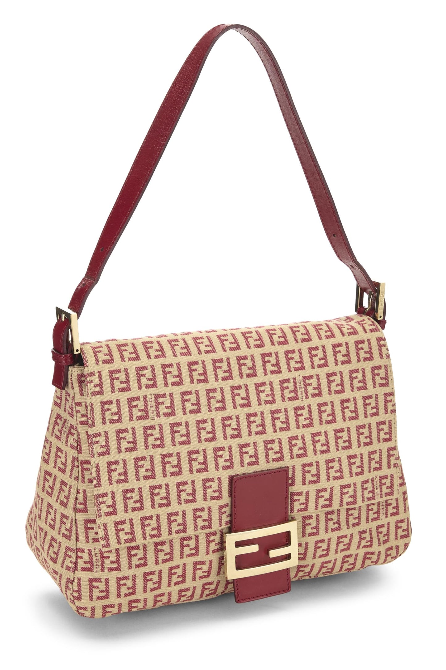 Fendi, Red Zucchino Canvas Mama, Red