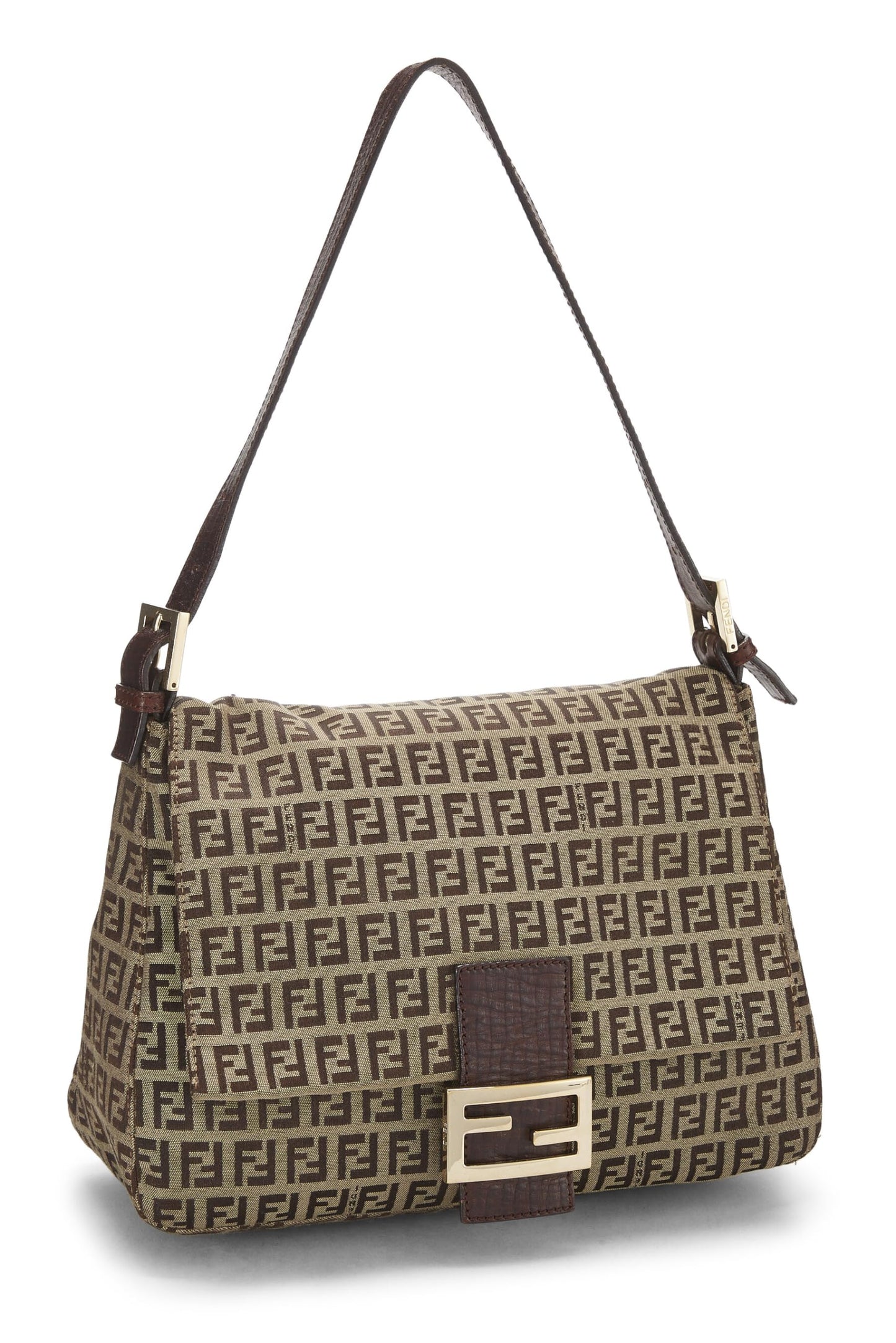 Fendi, Brown Zucchino Canvas Mama, Brown