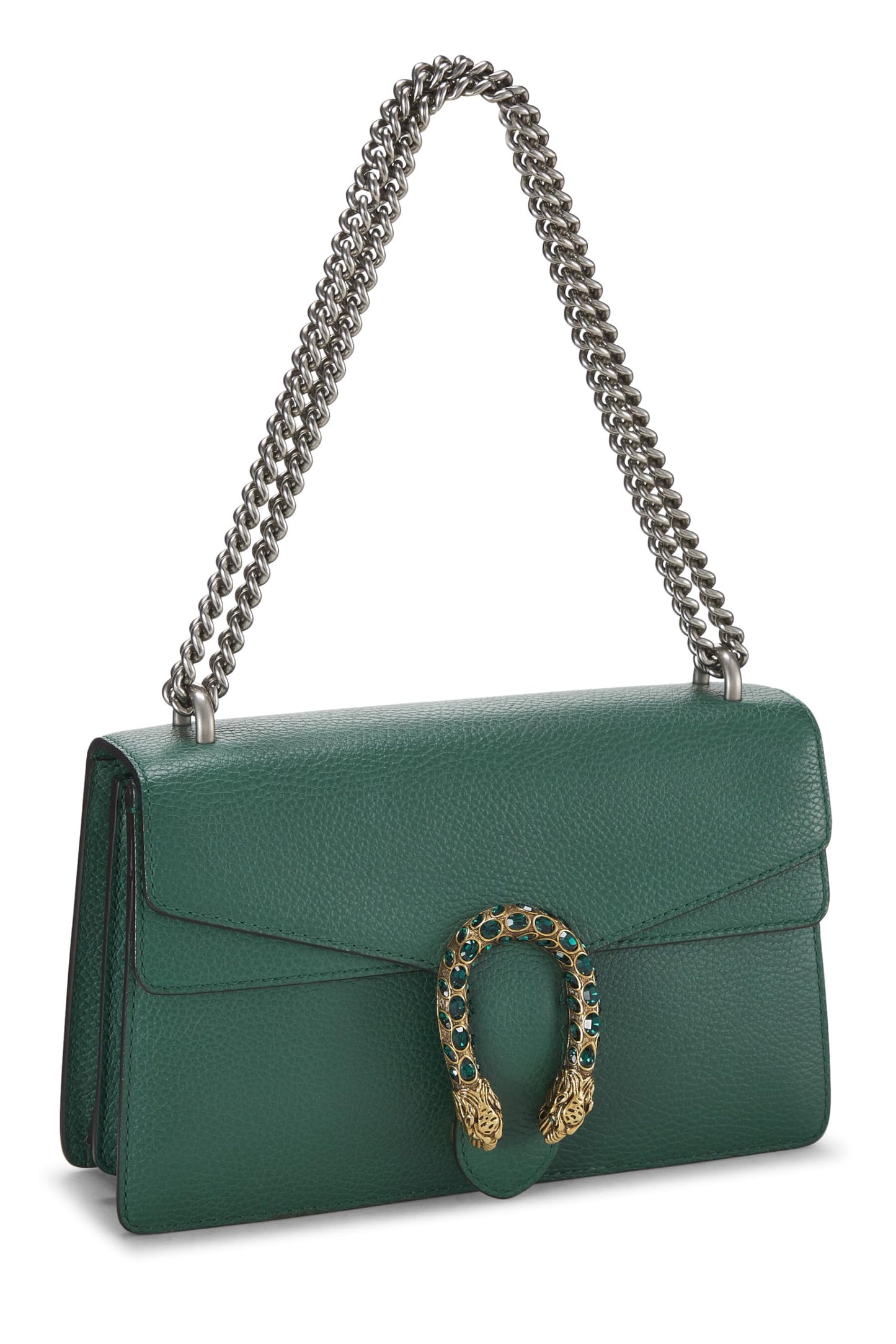 Gucci, Green Leather Dionysus Shoulder Bag Small, Green