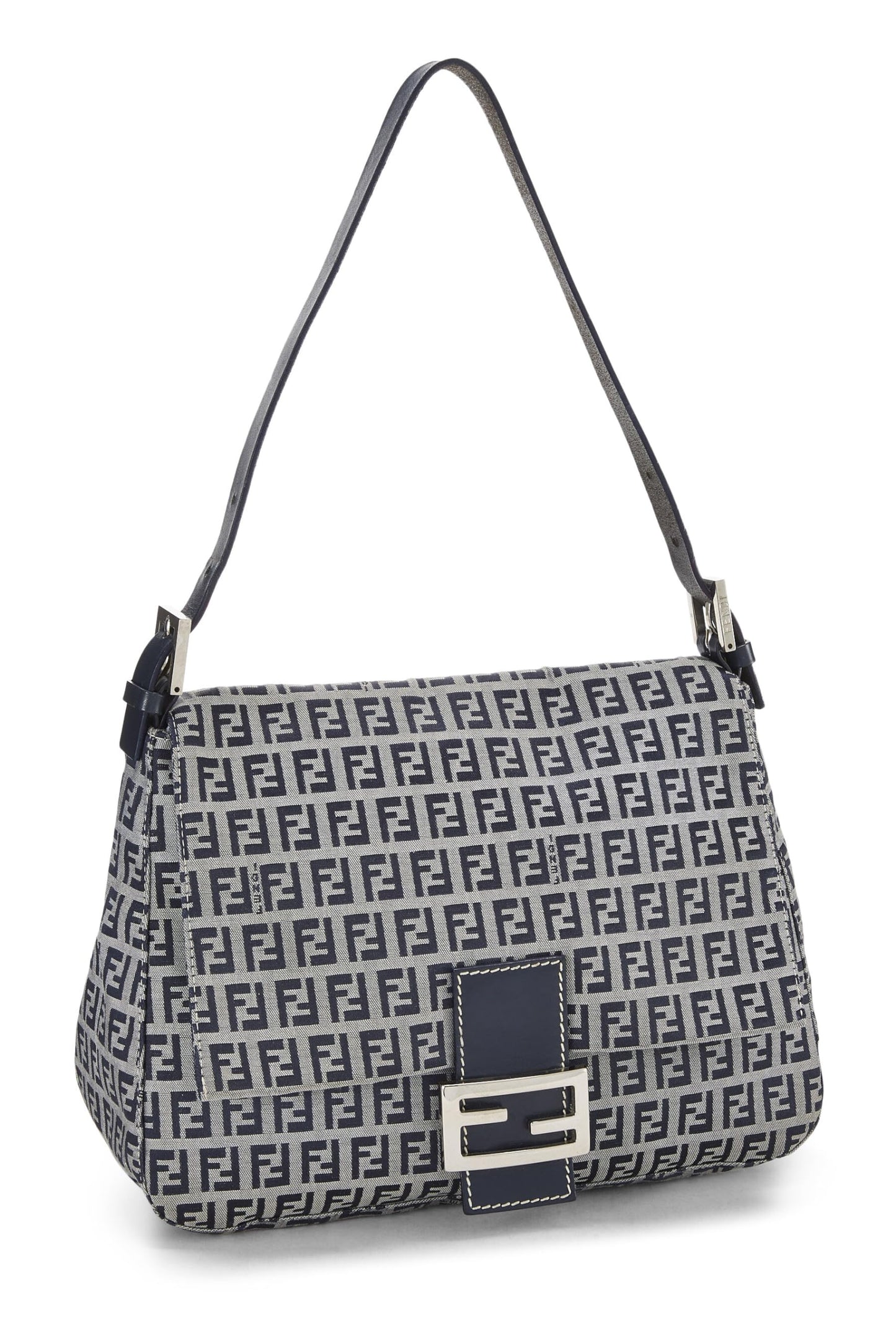 Fendi, Navy Zucchino Canvas Mama, Navy