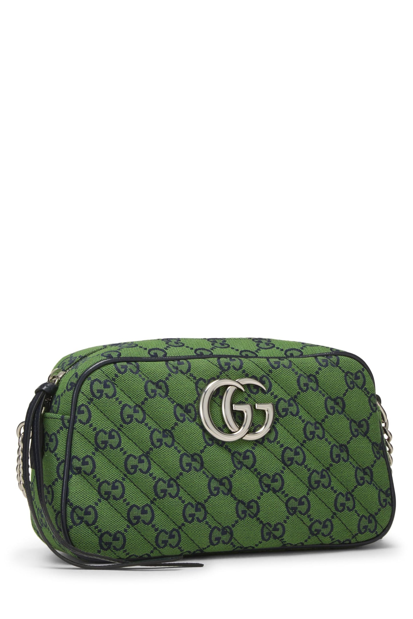 Gucci, Green Original GG Canvas Matelassé Marmont Crossbody Small, Green
