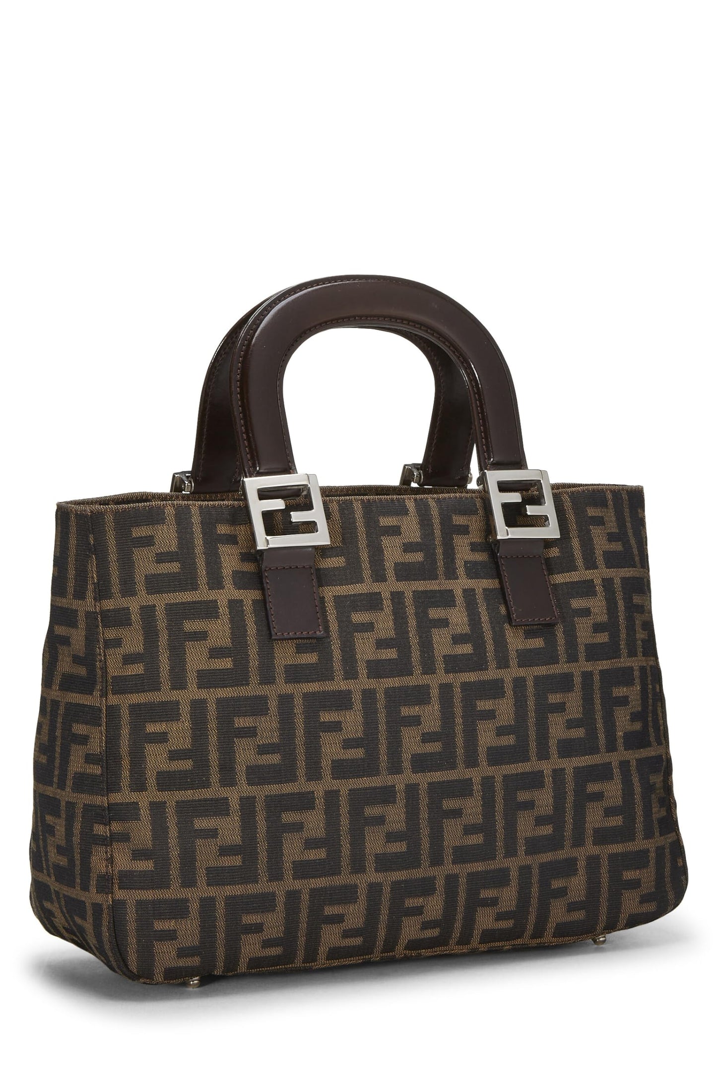 Fendi, Brown Zucca Canvas Handbag, Brown