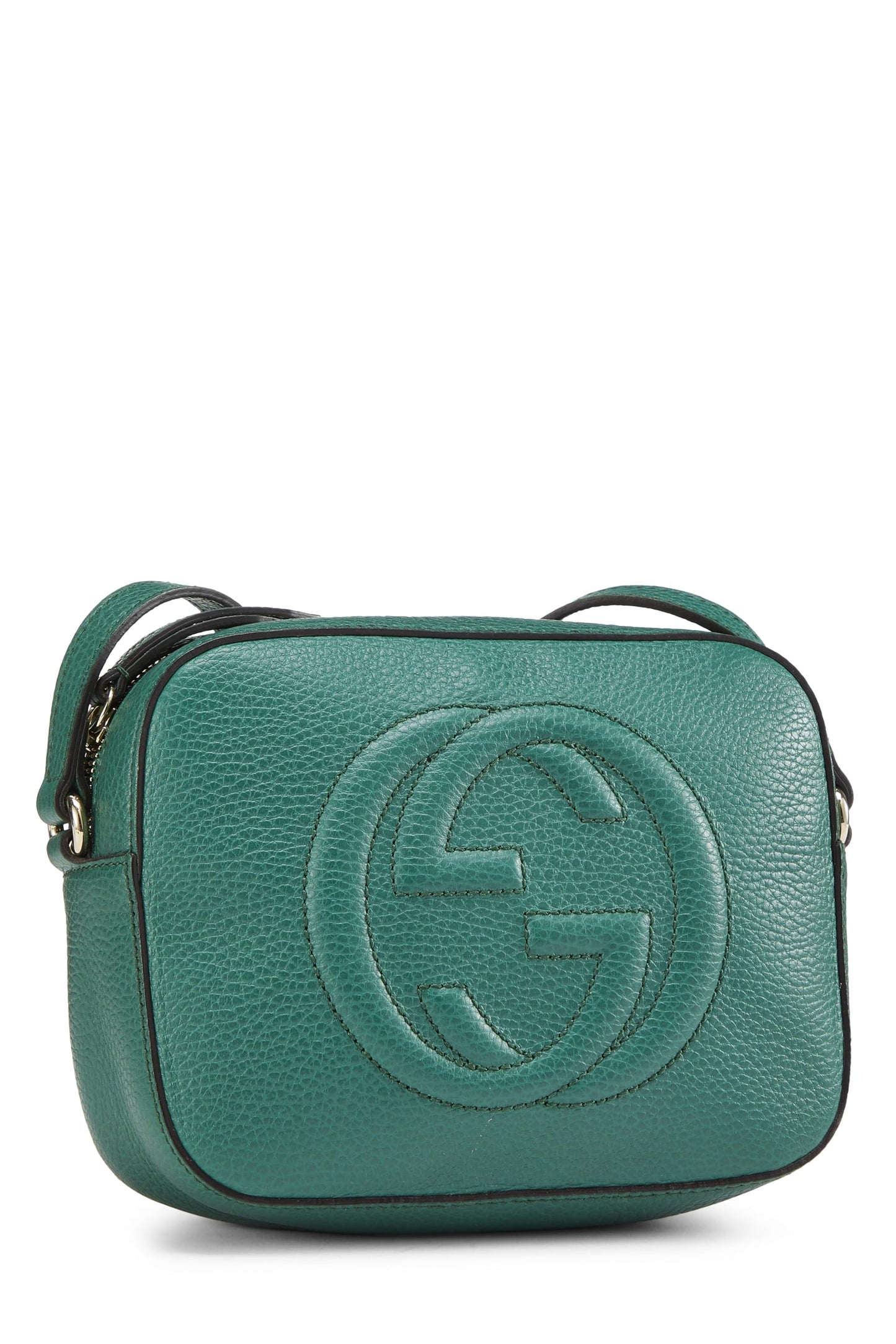 Gucci, Green Grained Leather Soho Disco, Green