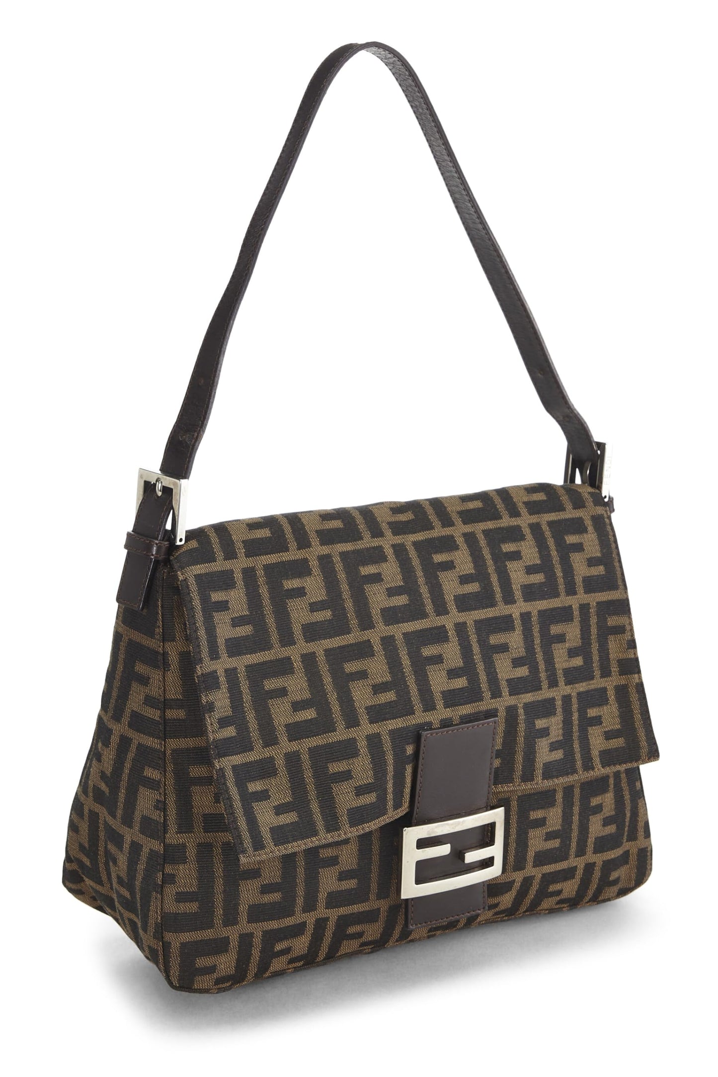 Fendi, Brown Zucca Canvas Mama, Brown