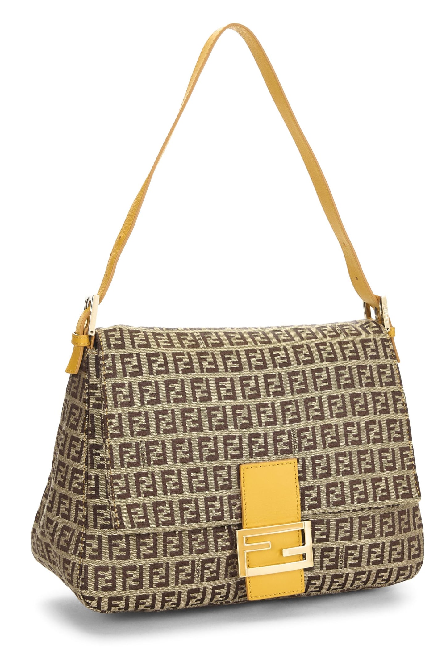 Fendi, Yellow Zucchino Canvas Mama, Yellow