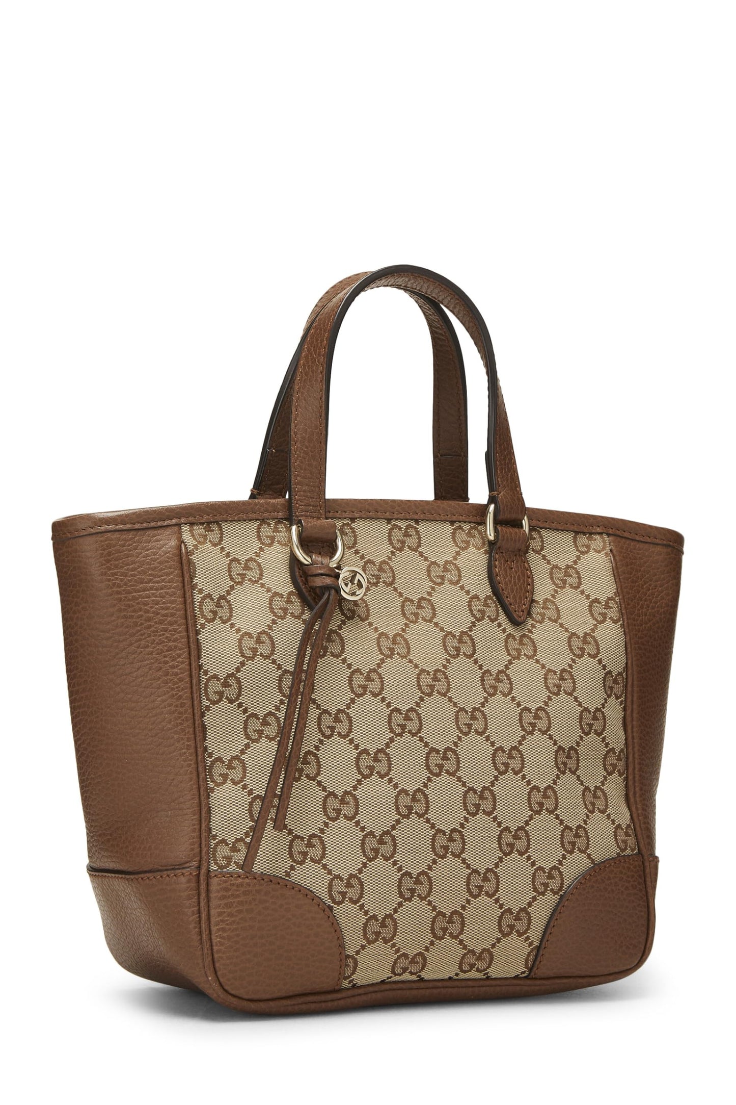 Gucci, Brown Original GG Canvas Bree Top Handle Tote, Brown