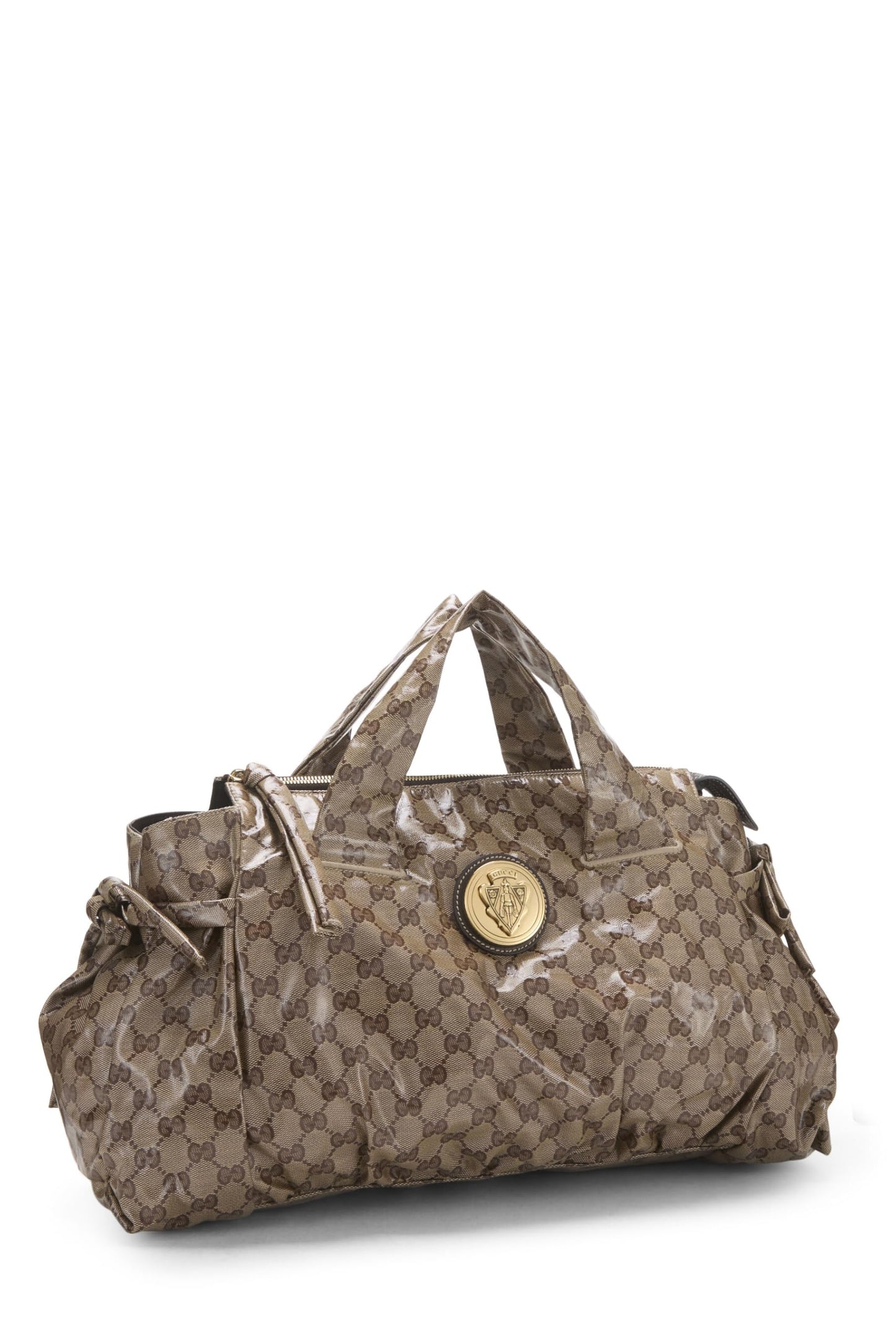 Gucci, Brown Original GG Crystal Canvas Tote, Brown