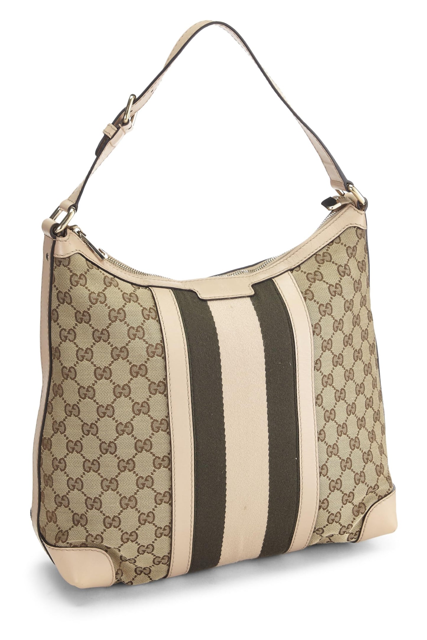 Gucci, Original GG Canvas Vintage Web Hobo Medium, Pink
