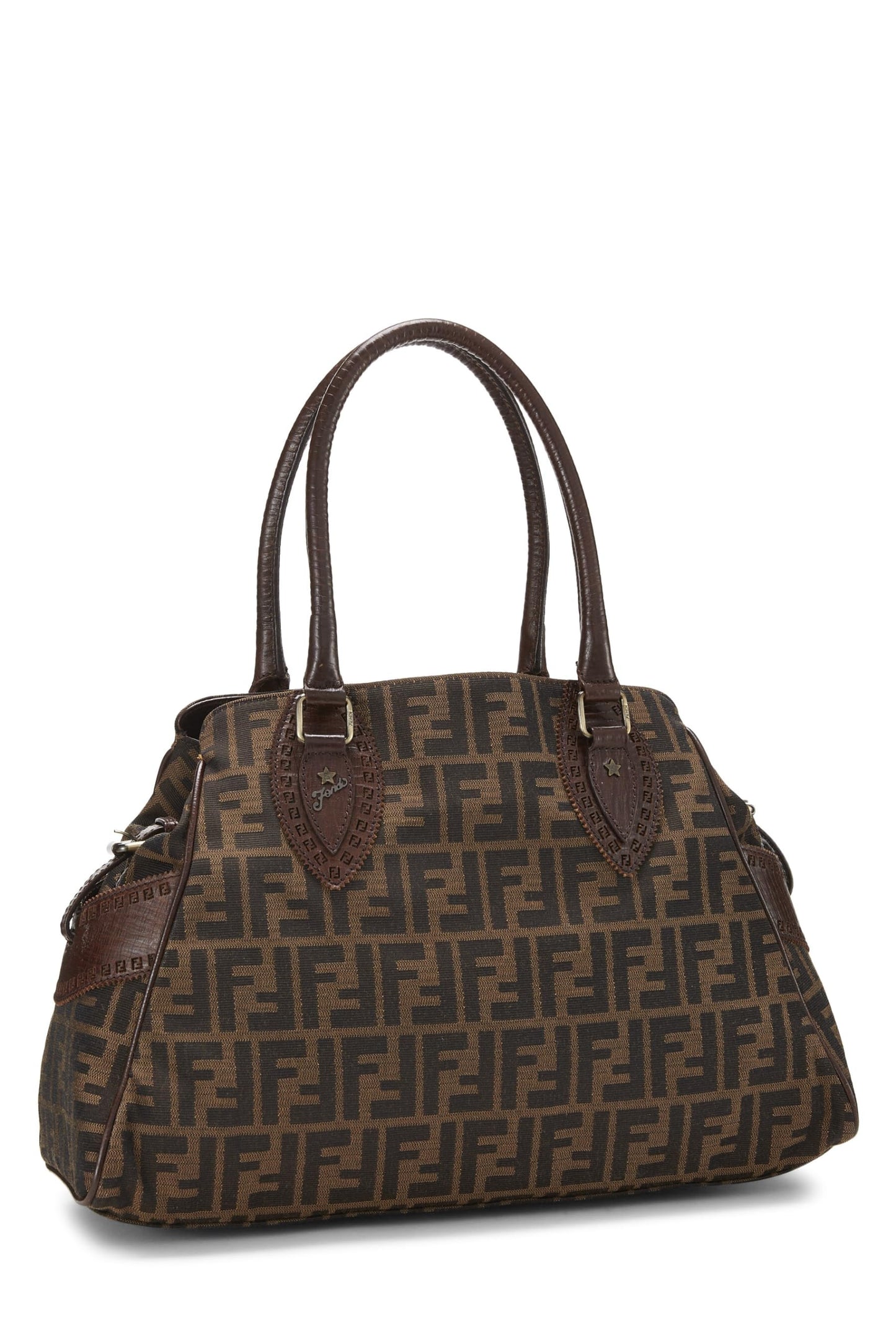 Fendi, Brown Zucca Velour Bag Du Jour Small, Brown