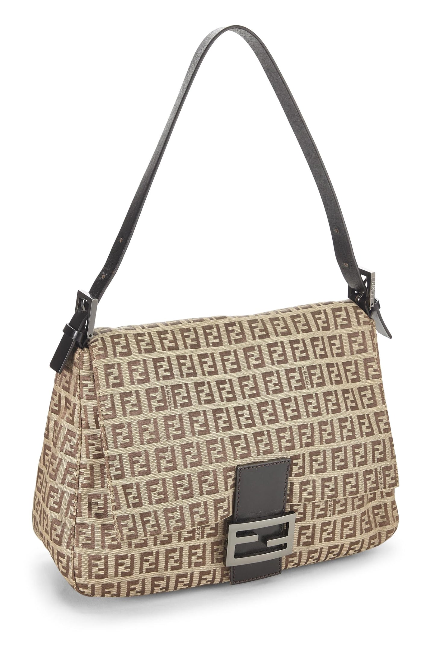 Fendi, Brown Zucchino Canvas Mama, Brown