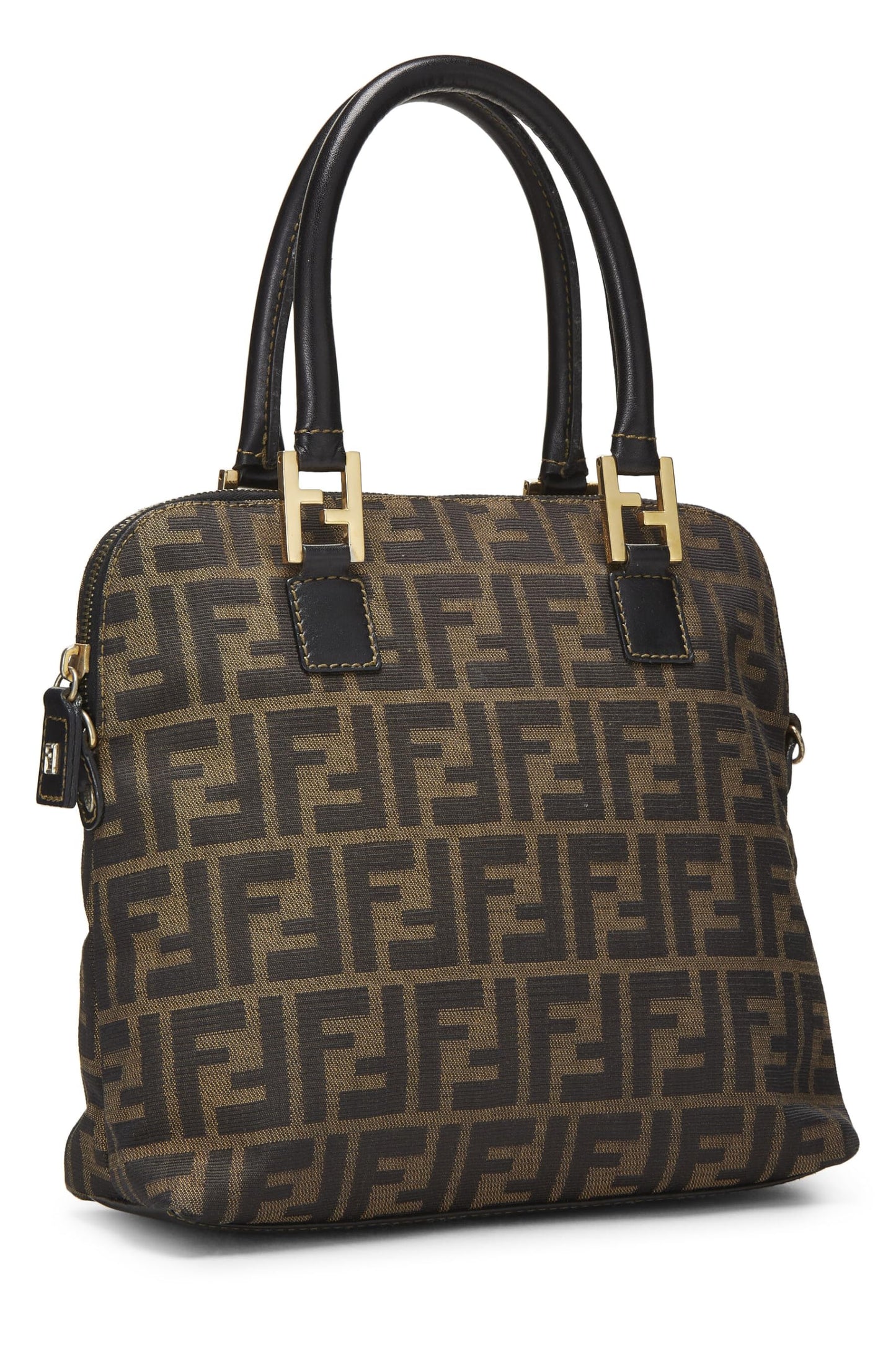 Fendi, Zucca Canvas Handbag, Black