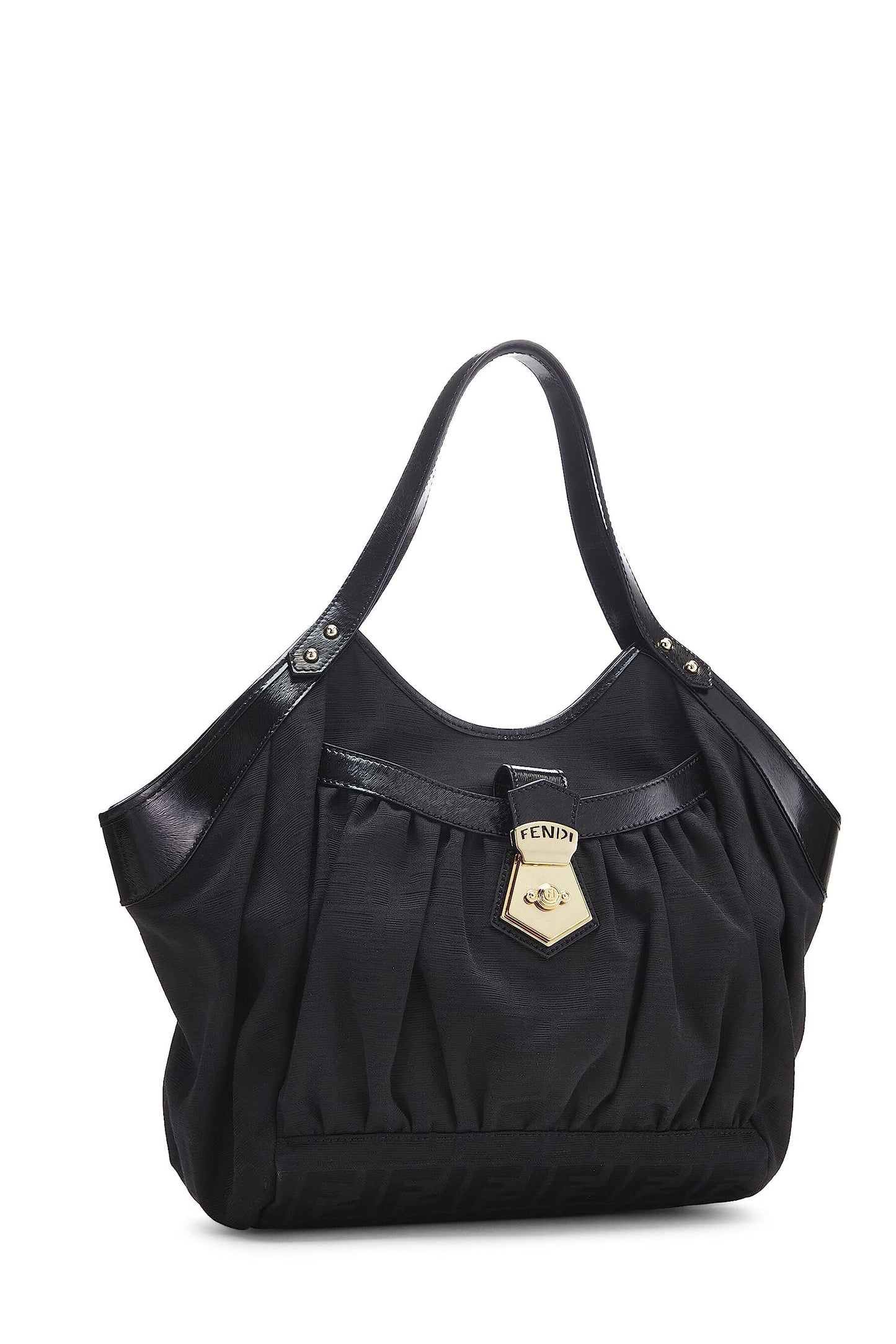 Fendi, Black Zucca Chef Tote Small, Black