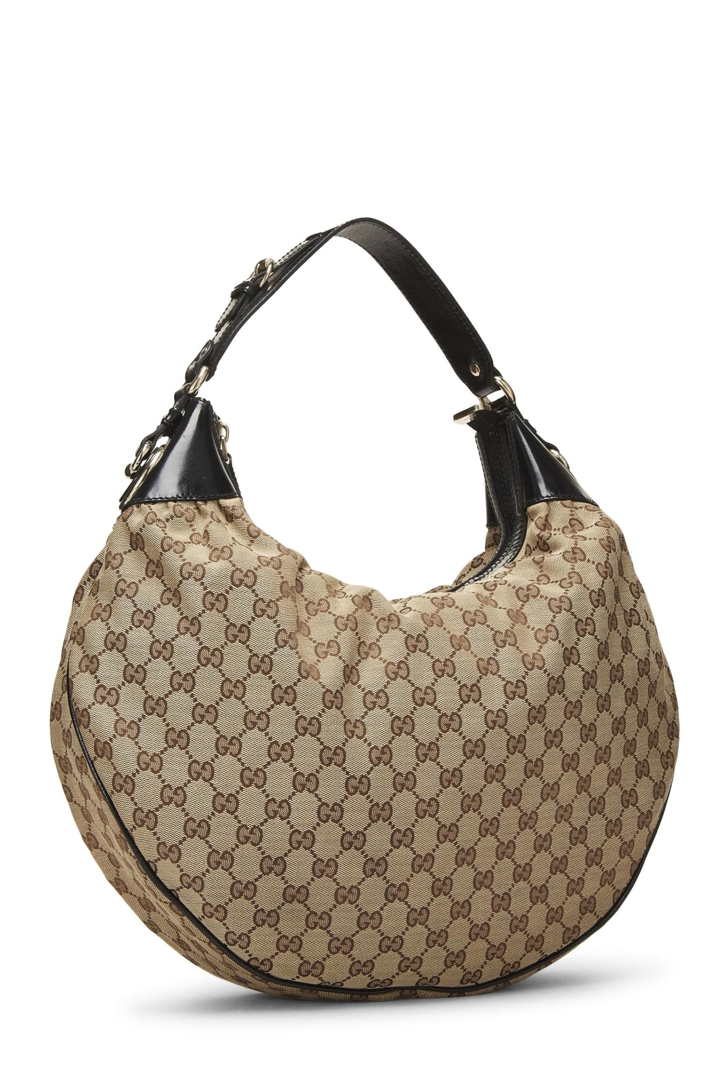 Gucci, Black Original GG Canvas Hobo, Black