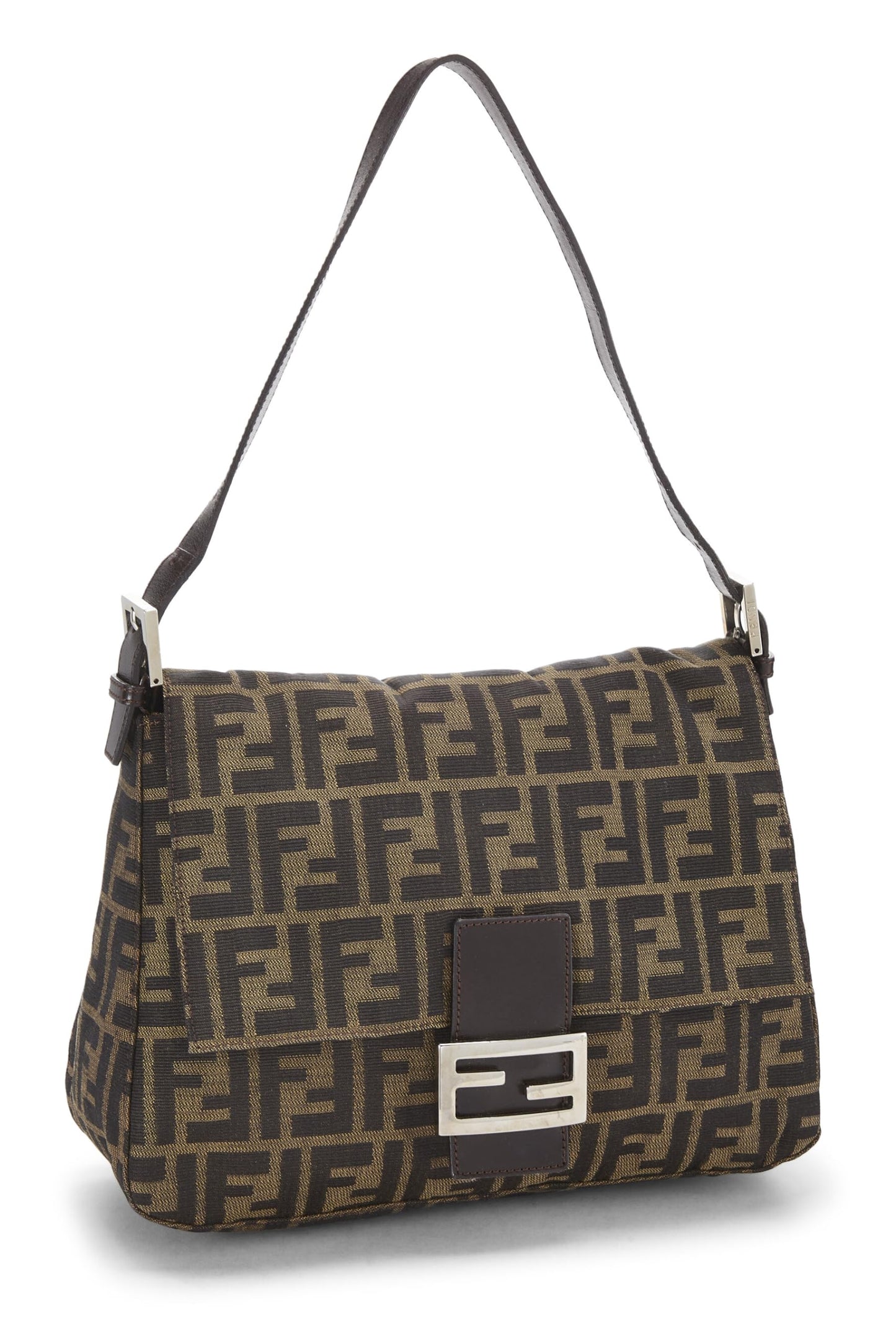 Fendi, Brown Zucca Canvas Mama, Brown