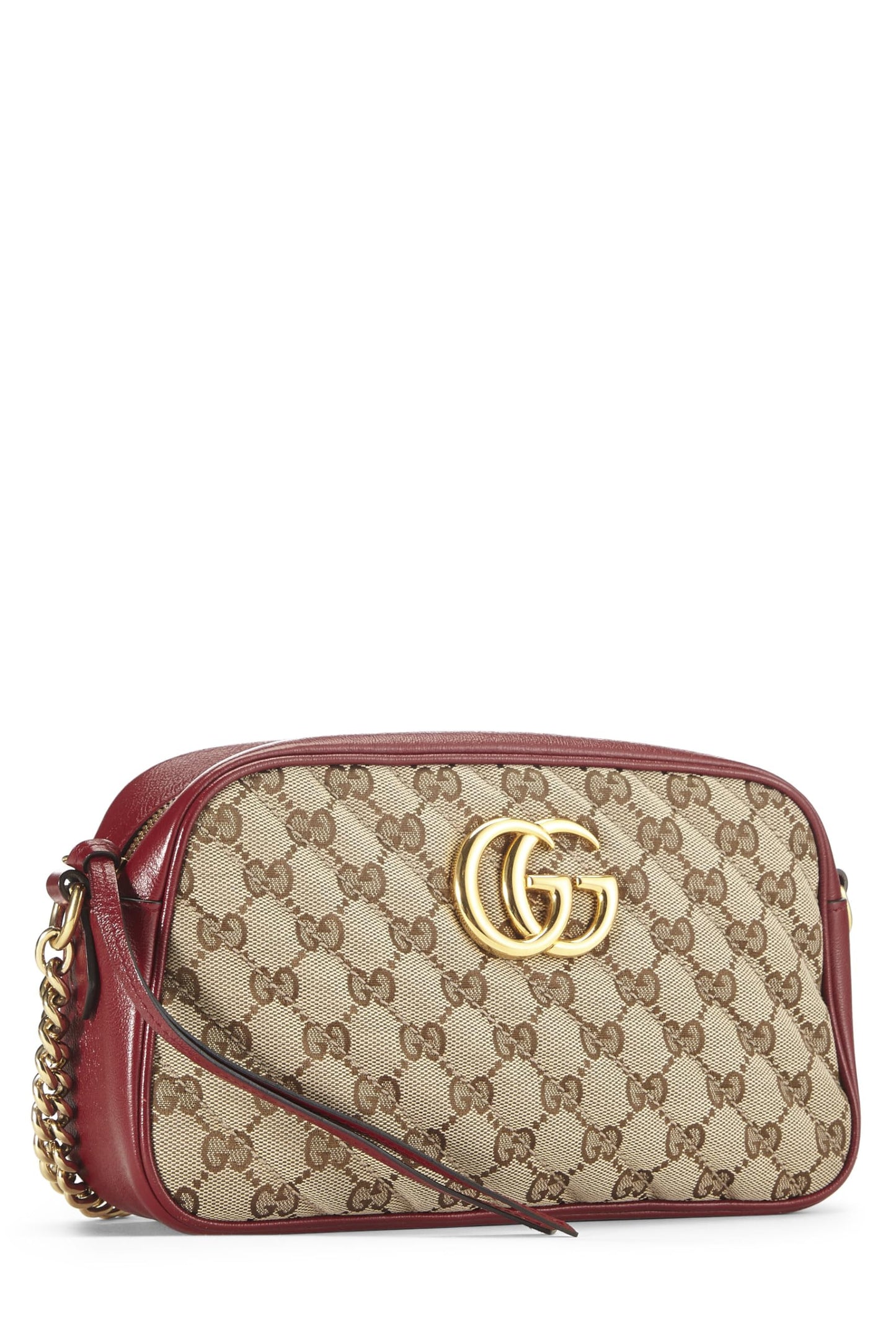 Gucci, Red Original GG Canvas Marmont Crossbody Small, Red