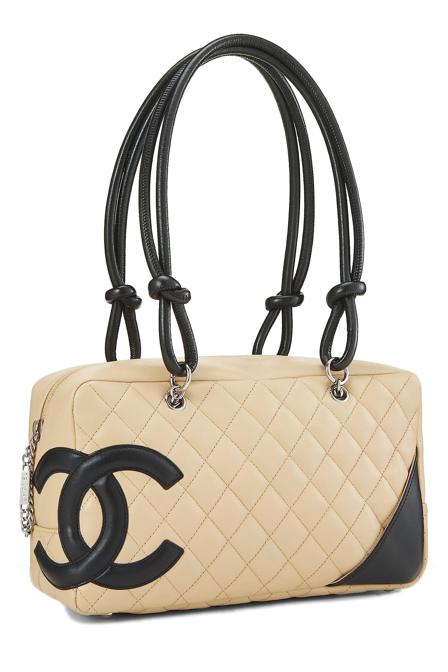 Chanel, Beige Calfskin Cambon Ligne Bowler, Beige