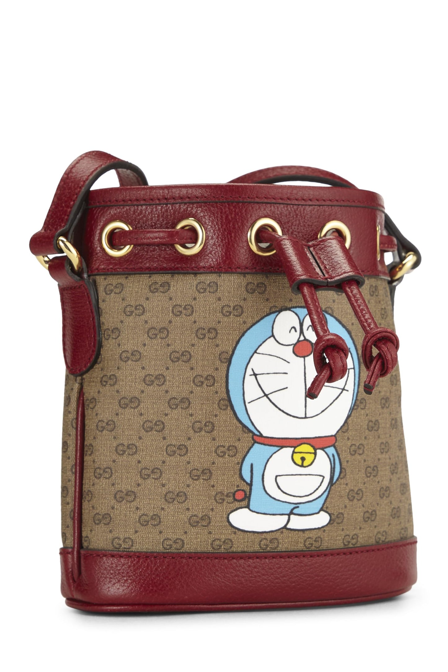 Gucci, Doraemon x Gucci Coated Canvas Bucket Bag Mini, Red