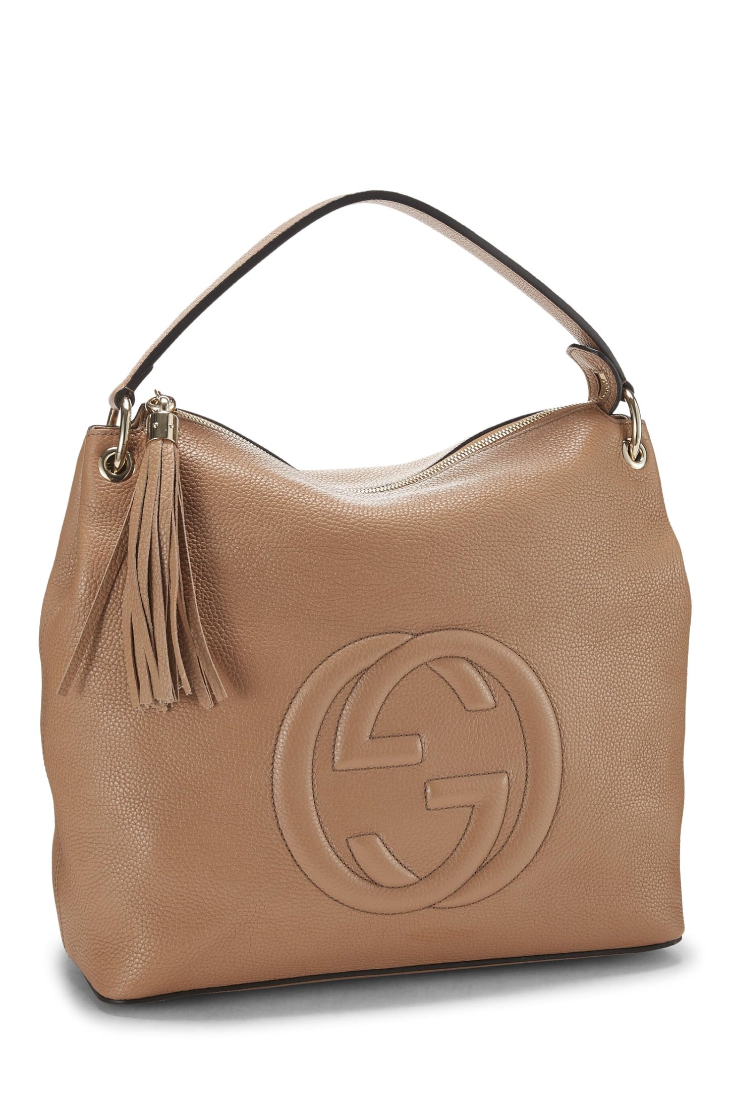 Gucci, Brown Leather Convertible Soho Hobo Large, Brown