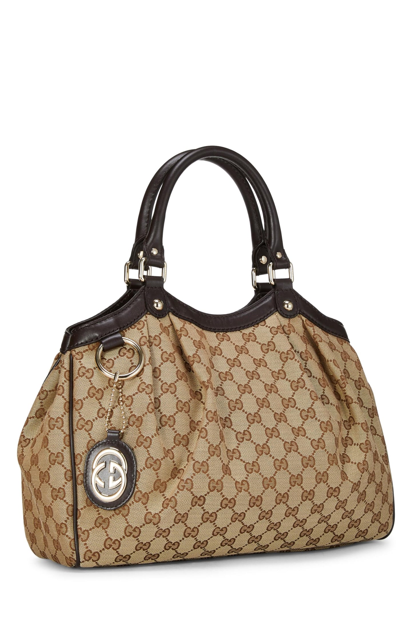 Gucci, Original GG Canvas Sukey Tote, Brown
