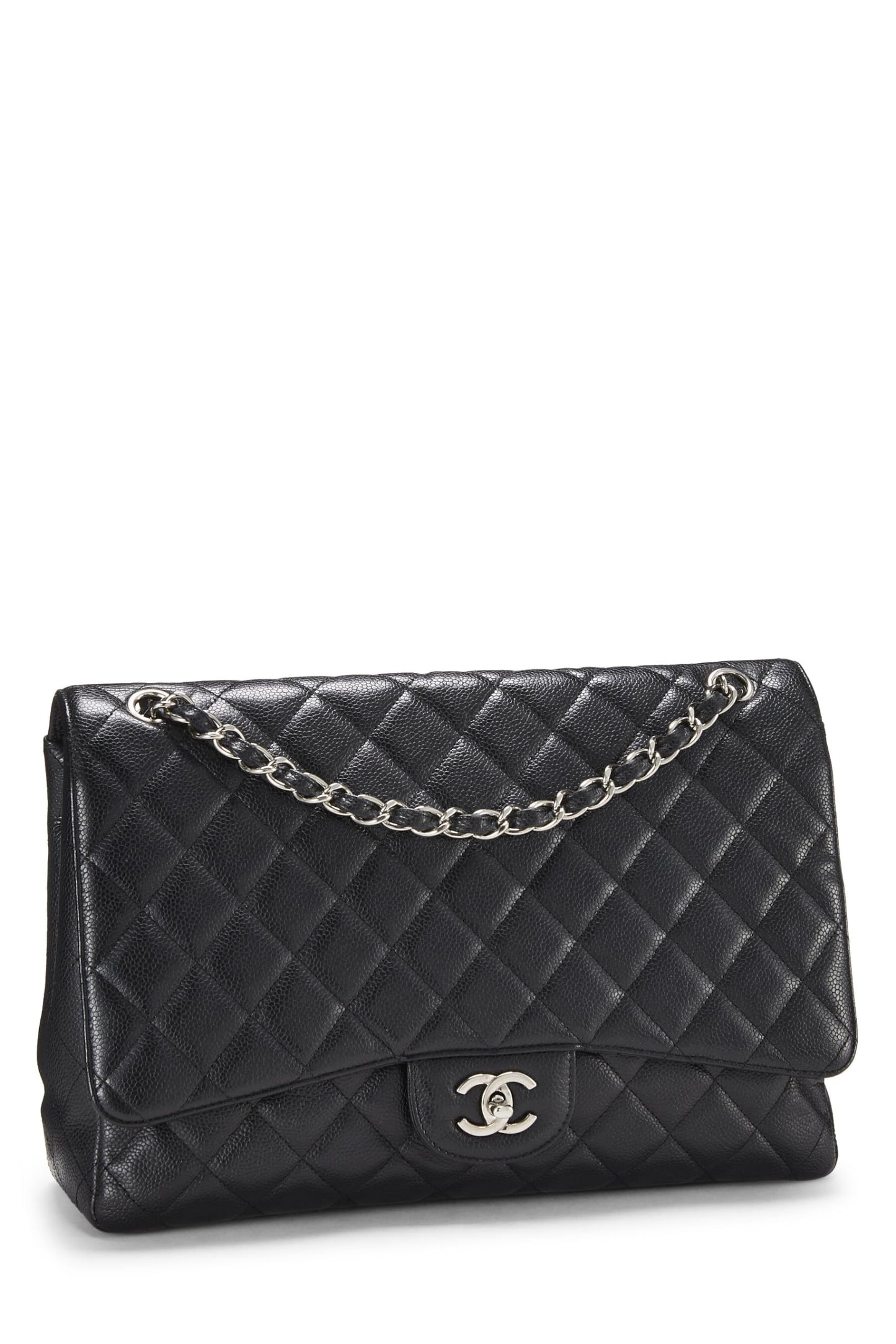 Chanel, Navy Quilted Lambskin New Classic Flap Maxi, Navy