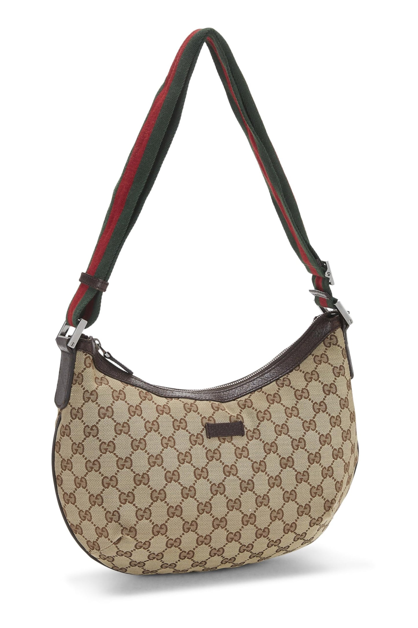 Gucci, Original GG Canvas Web Round Messenger, Brown