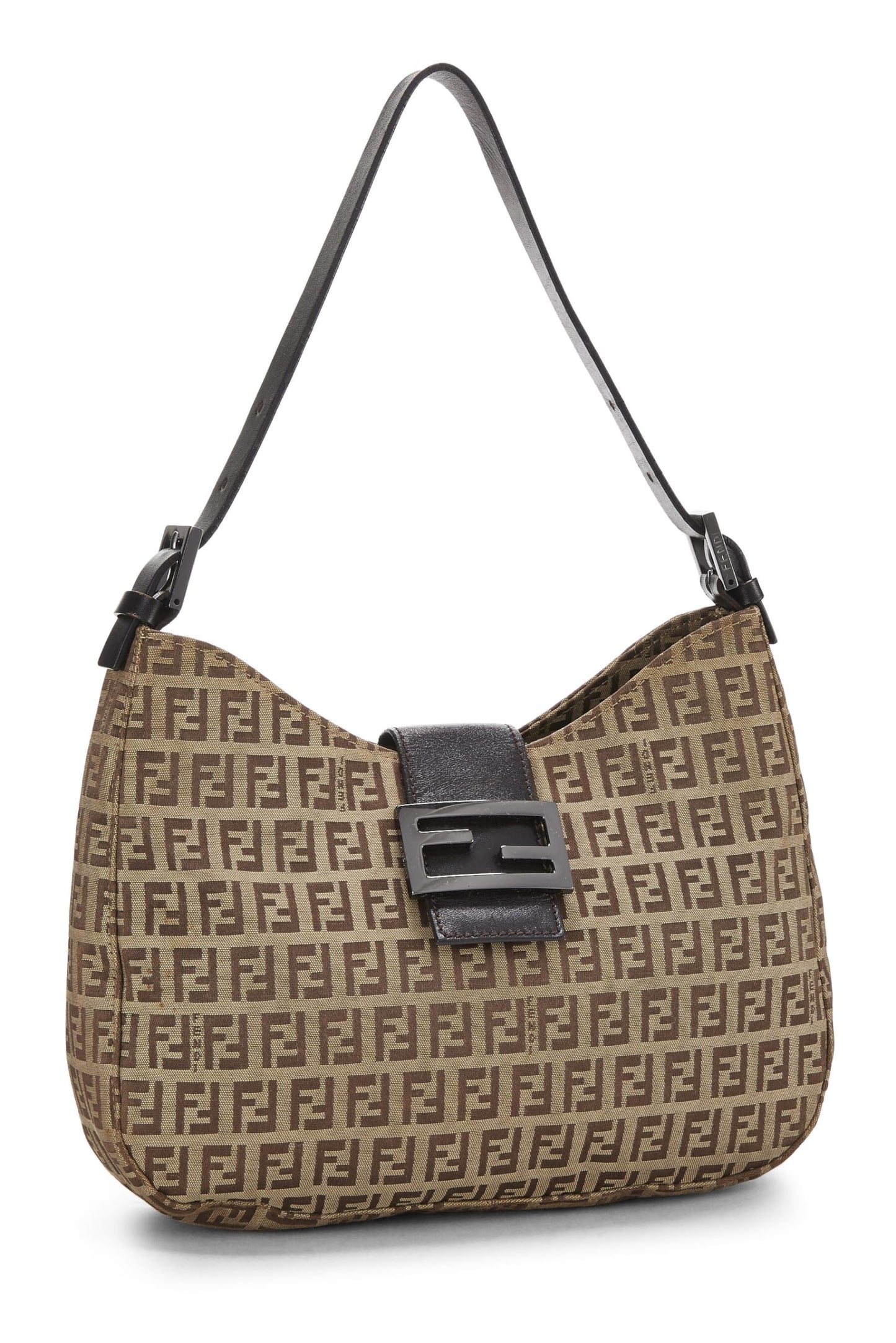 Fendi, Brown Zucchino Shoulder Bag, Brown