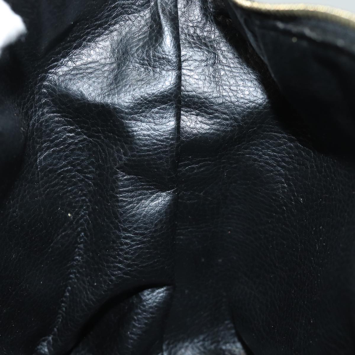 FENDI Vanity Zucca Canvas Pouch Black Brown 82485
