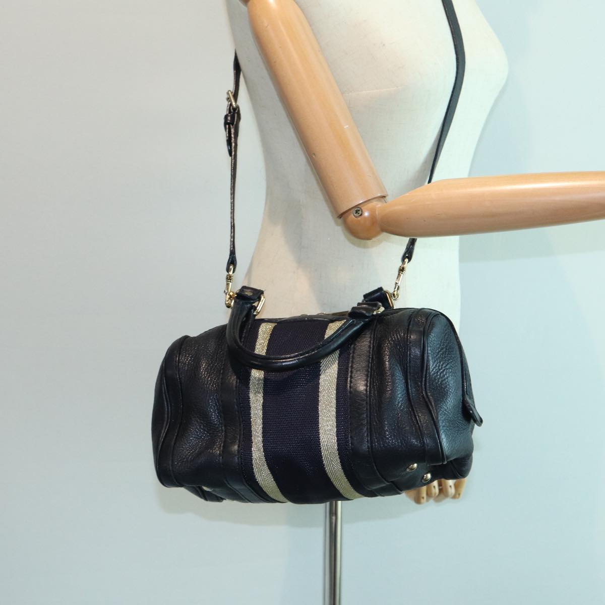 GUCCI Mini Boston Bag Leather 2way Black 269876 82699