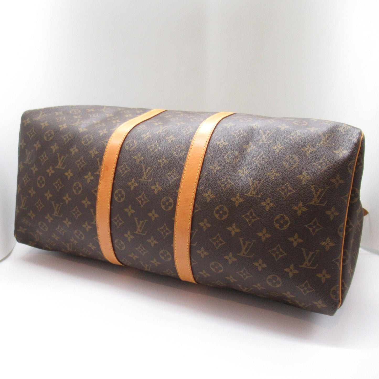 Louis Vuitton Louis Vuitton Keepall 55 Boston Bag PVC Coated Canvas Monogram Brown M41424