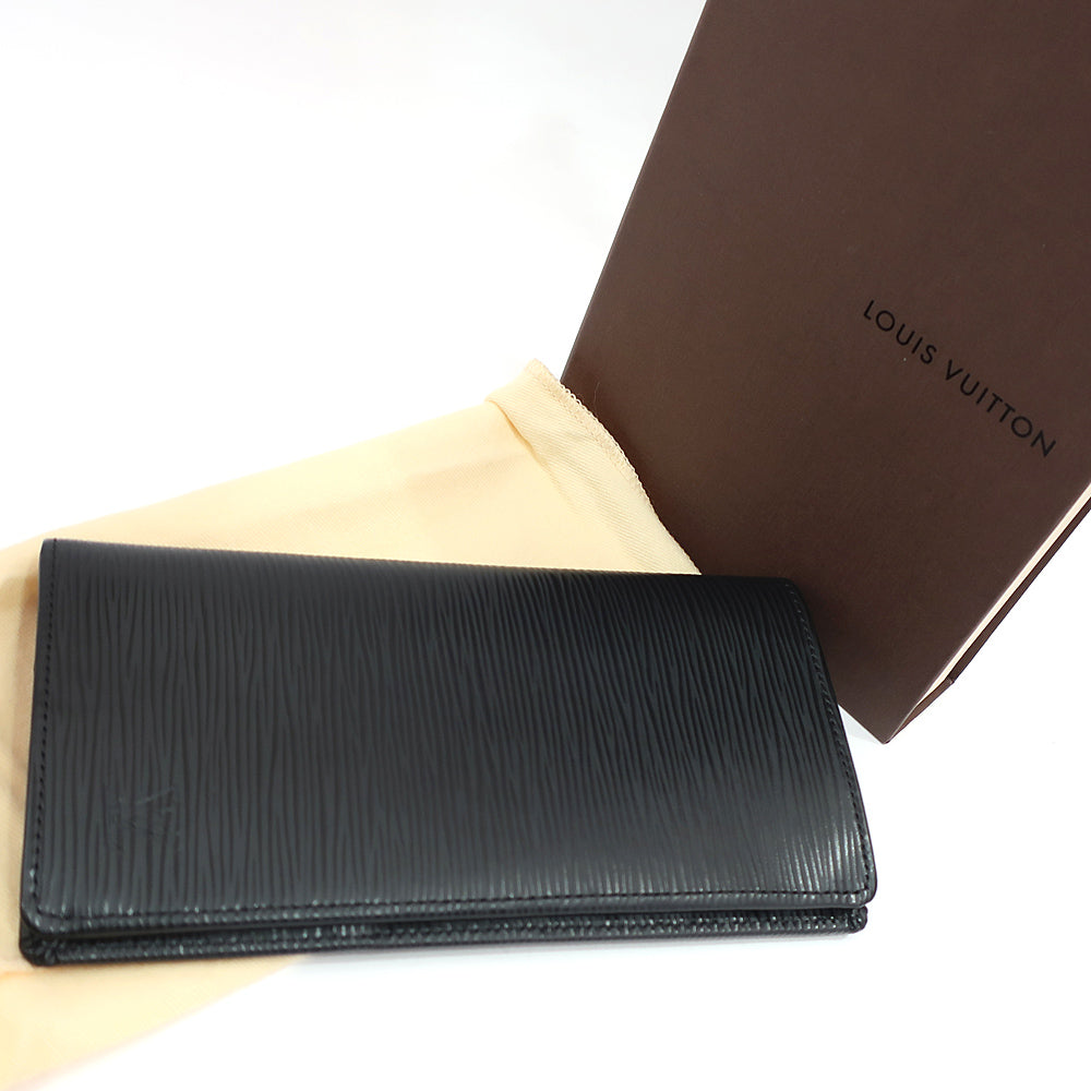 Louis Vuitton Double Fold Wallet Portefolio Braza Model M66542 Epileptic Silver/war Gold Dress Small s Preservation Bag Box