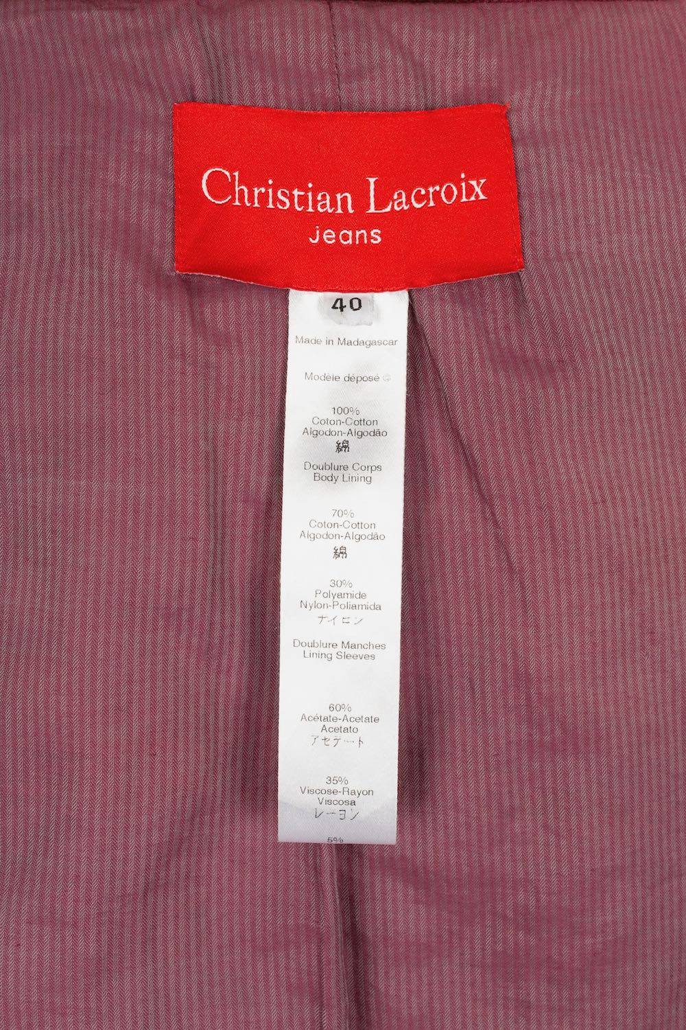 Manteau Christian Lacroix