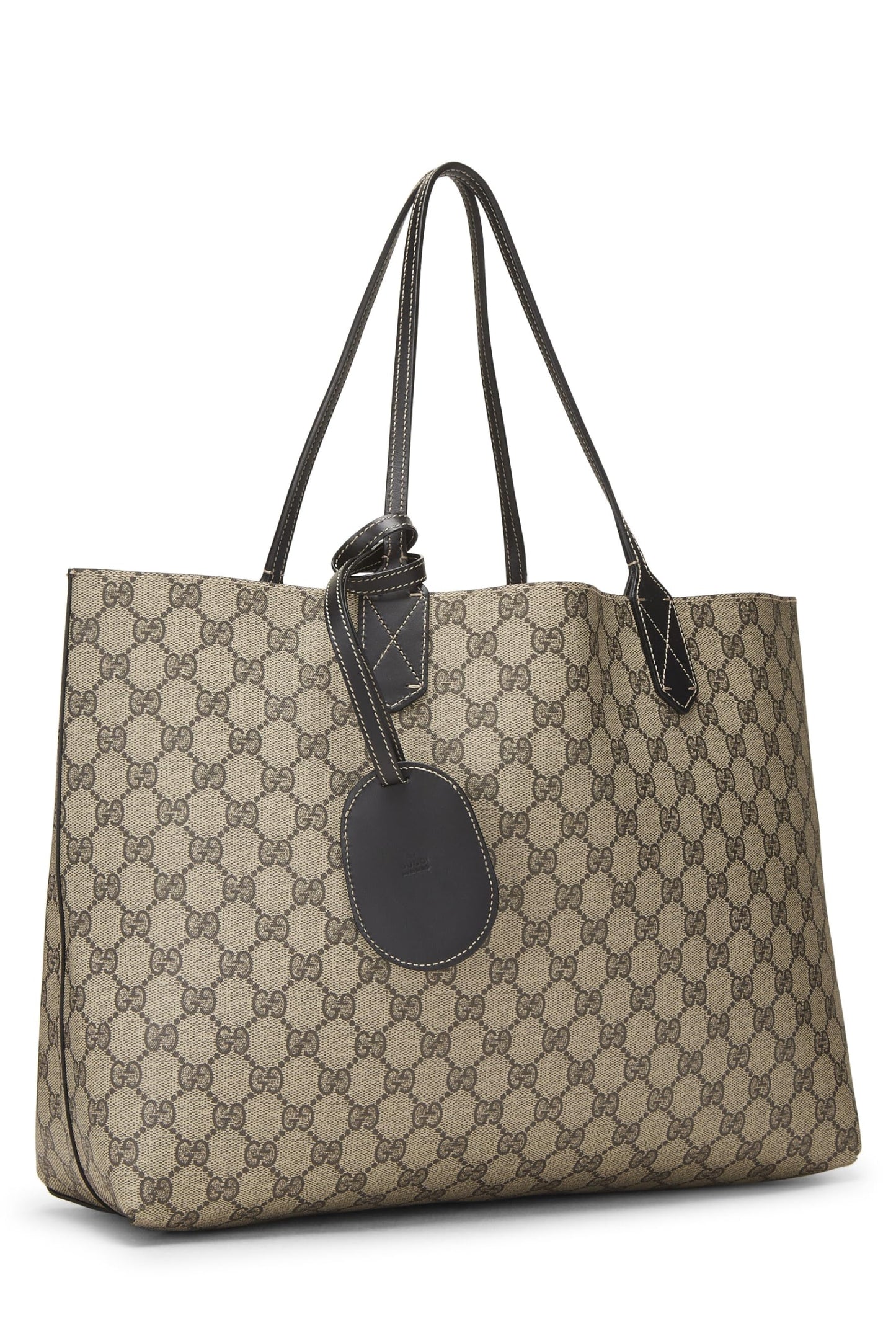 Gucci, Original GG Supreme & Black Canvas Reversible Tote, Black