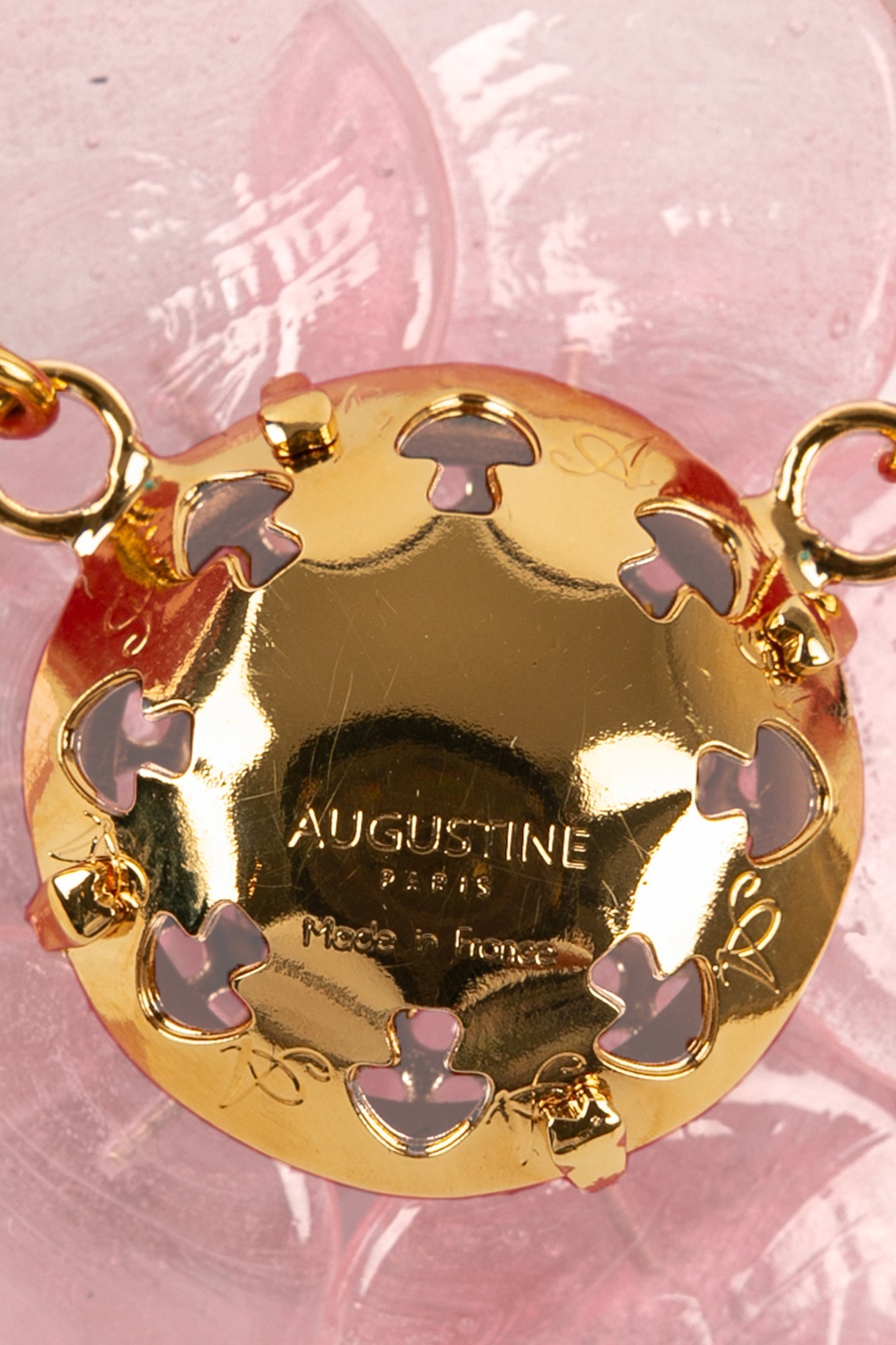 Collier camélia rose Augustine